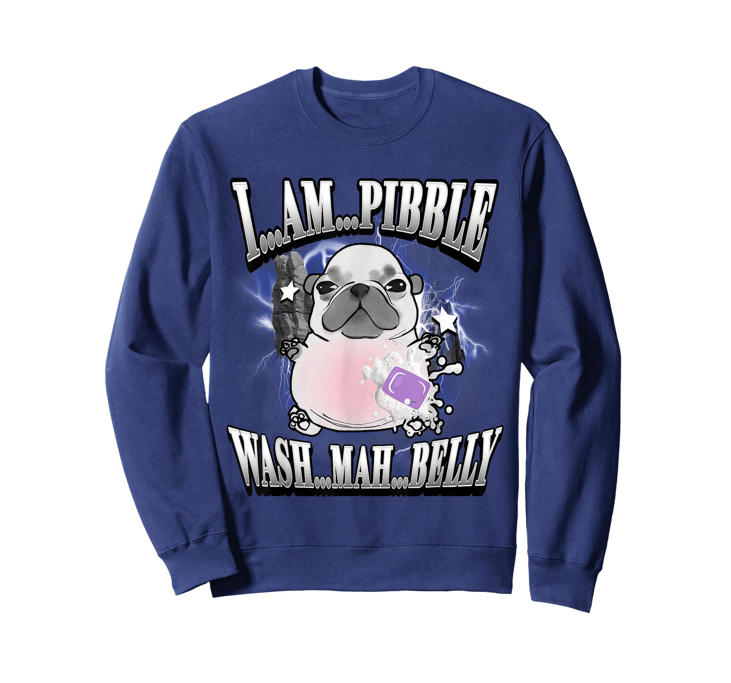 I'm Pibble Wash My Belly French Bulldog Brainrot Gen Z Meme T-Shirt