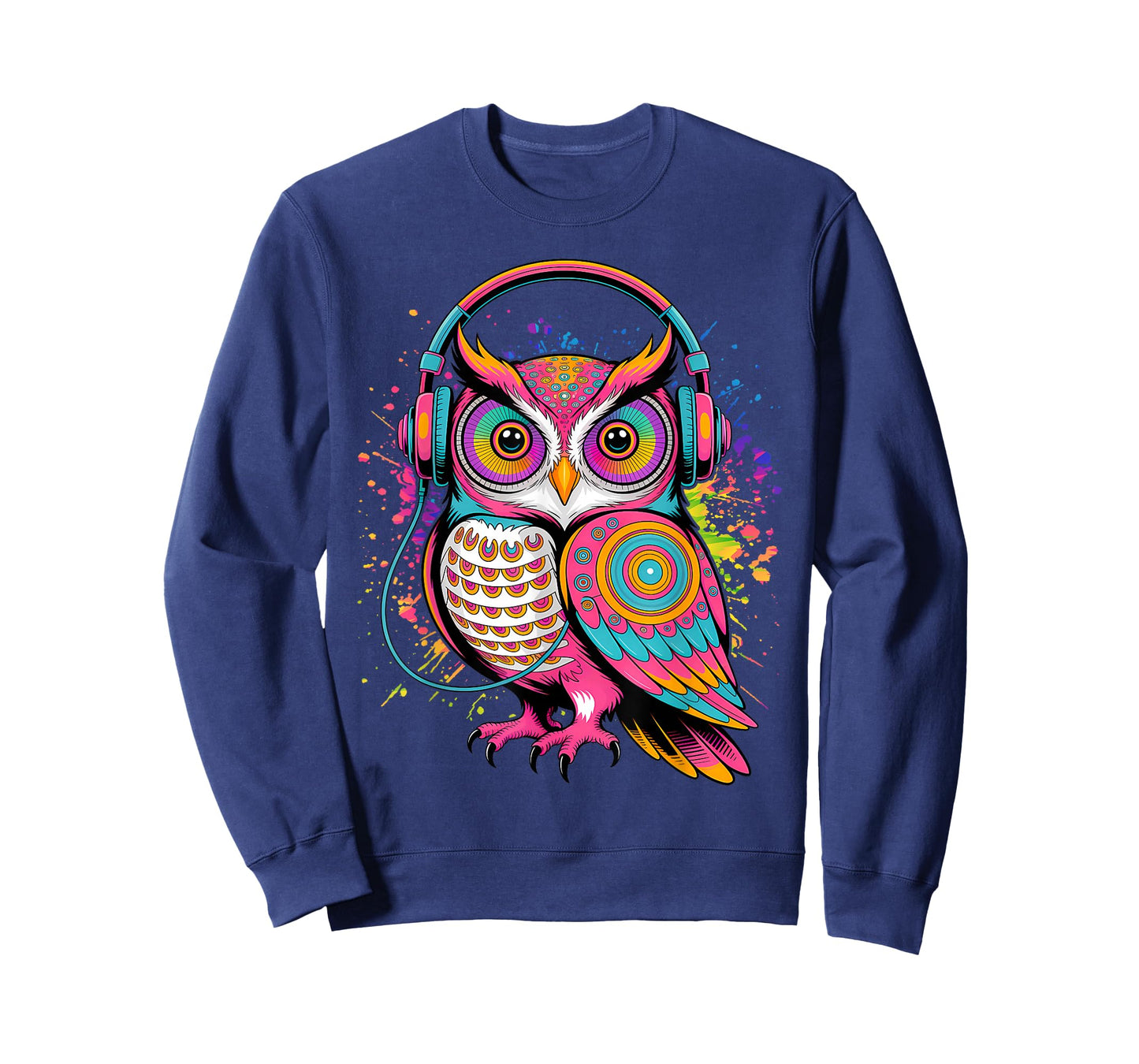 Rave Rainbow Owl House EDM Festival Raver Animal EDC T-Shirt