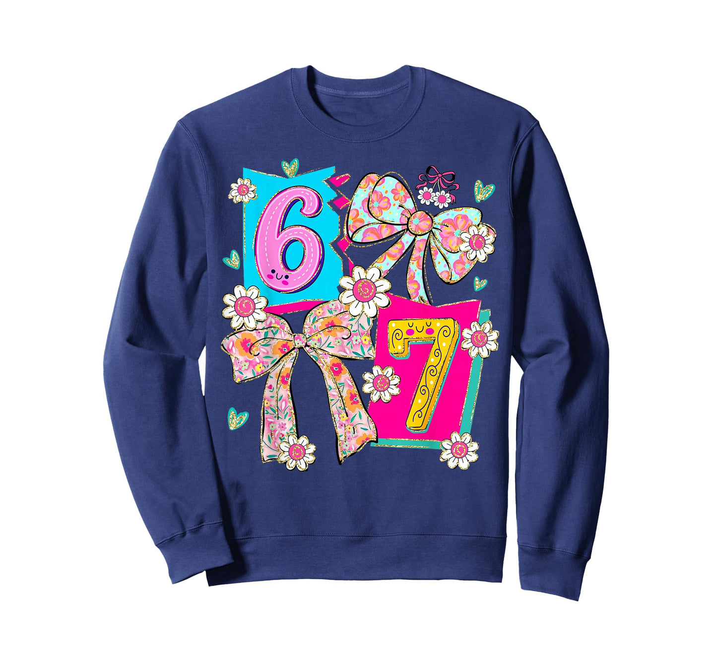 Funny 67 Coquette Bow Design for Girly Aesthetic Lovers T-Shirt