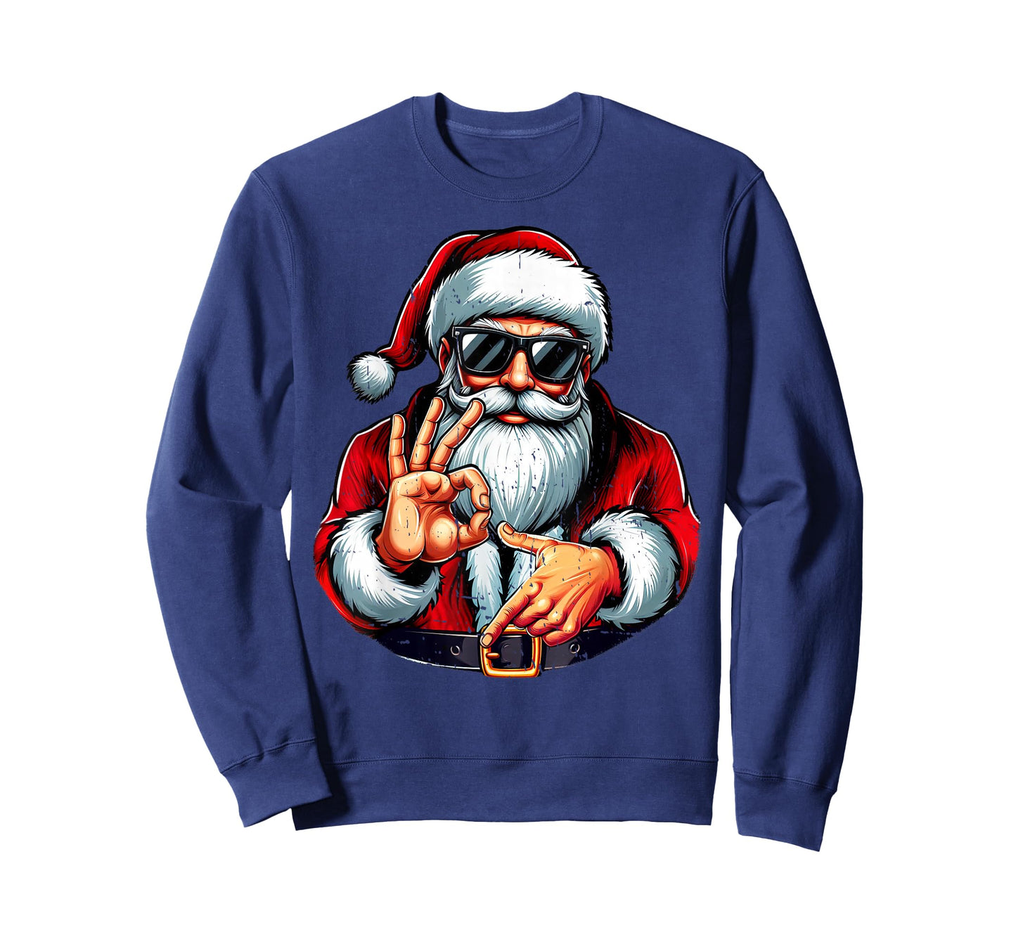 Funny Six Seven 6 7 Meme Santa Christmas Shirt Men Boys Teen T-Shirt