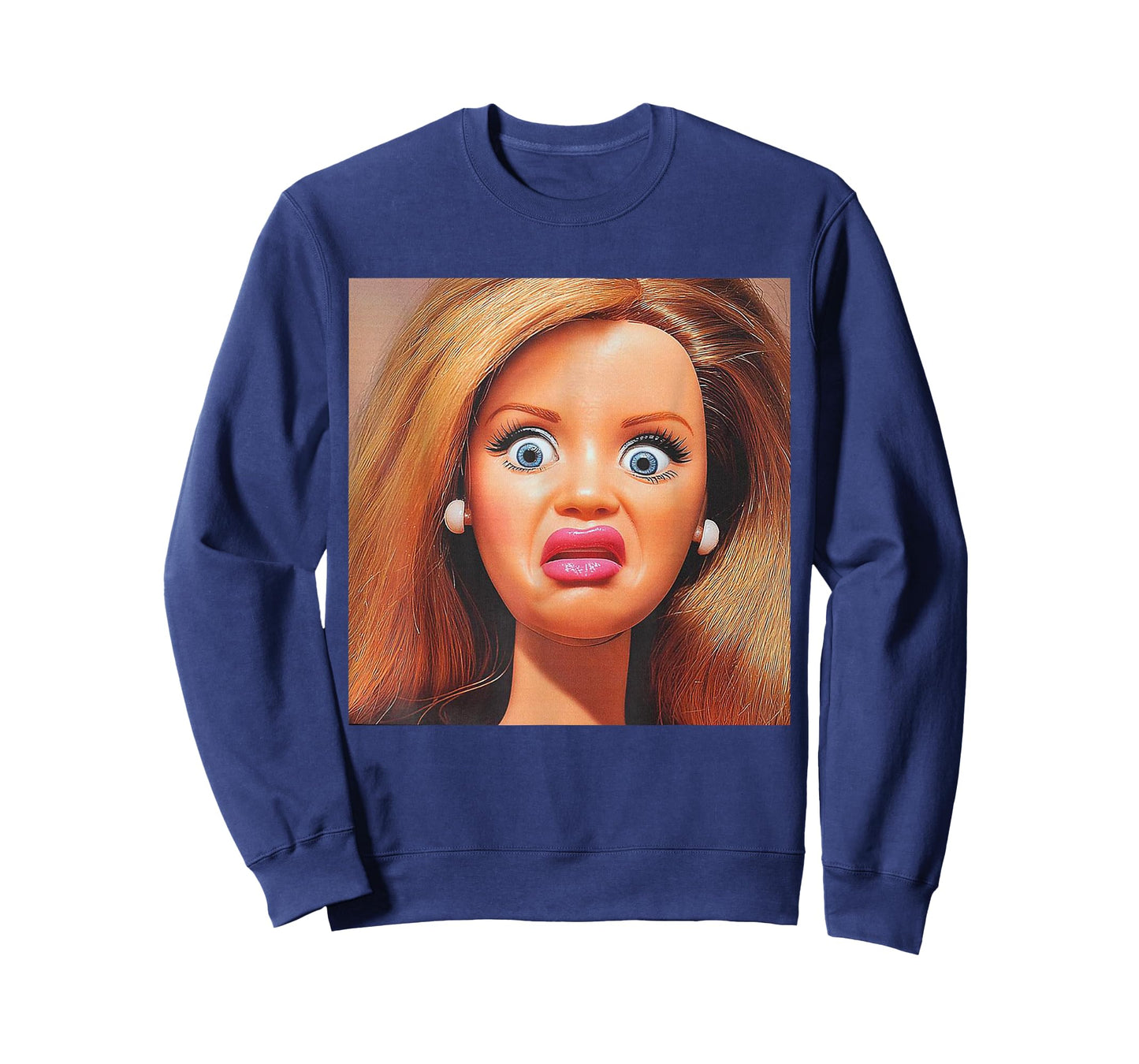 Funny Disgusting Doll face Meme Hilarious Sarcastic Gift Y2K T-Shirt