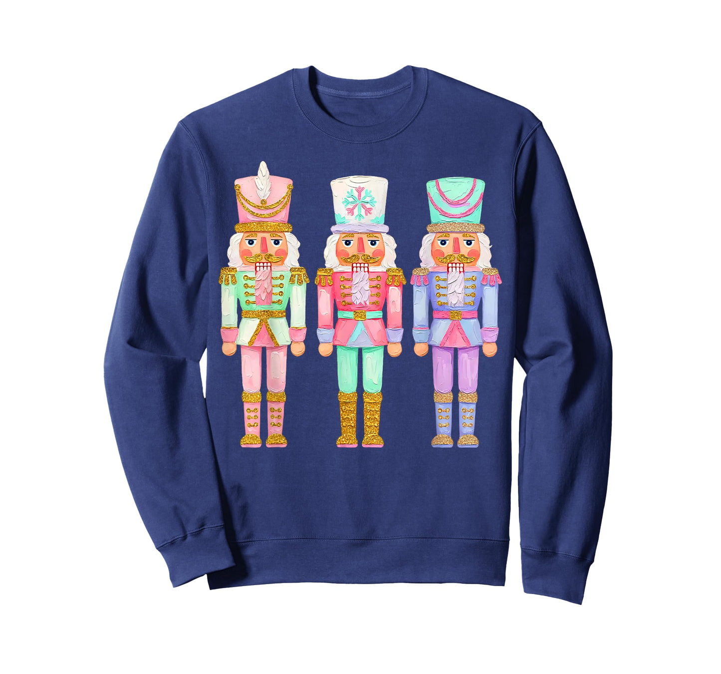 Coquette Pink Nutcrackers Christmas Vibes Xmas Girly Kid T-Shirt