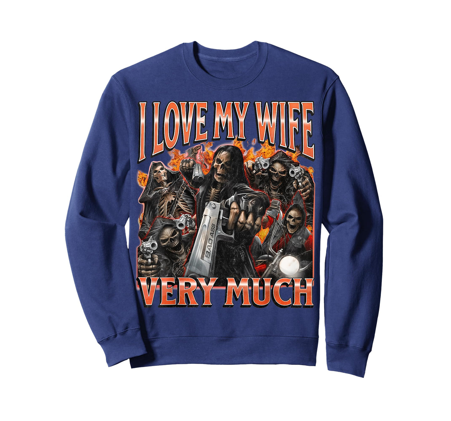 I Love My Wife Very Much Funny Skeleton Meme T-Shirt