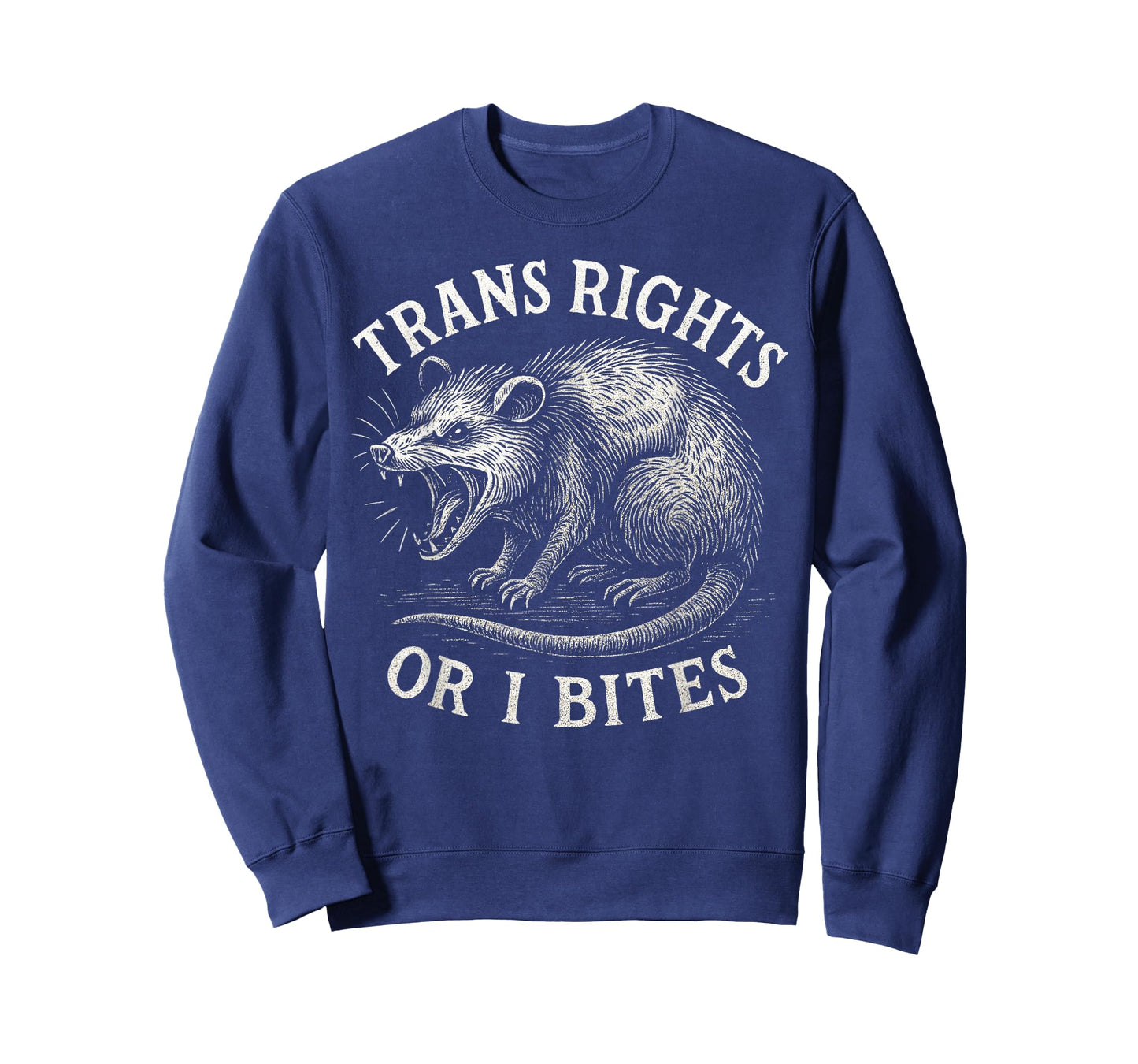 Trans Rights Or I Bites Funny Transgender Possum LGBT Pride T-Shirt