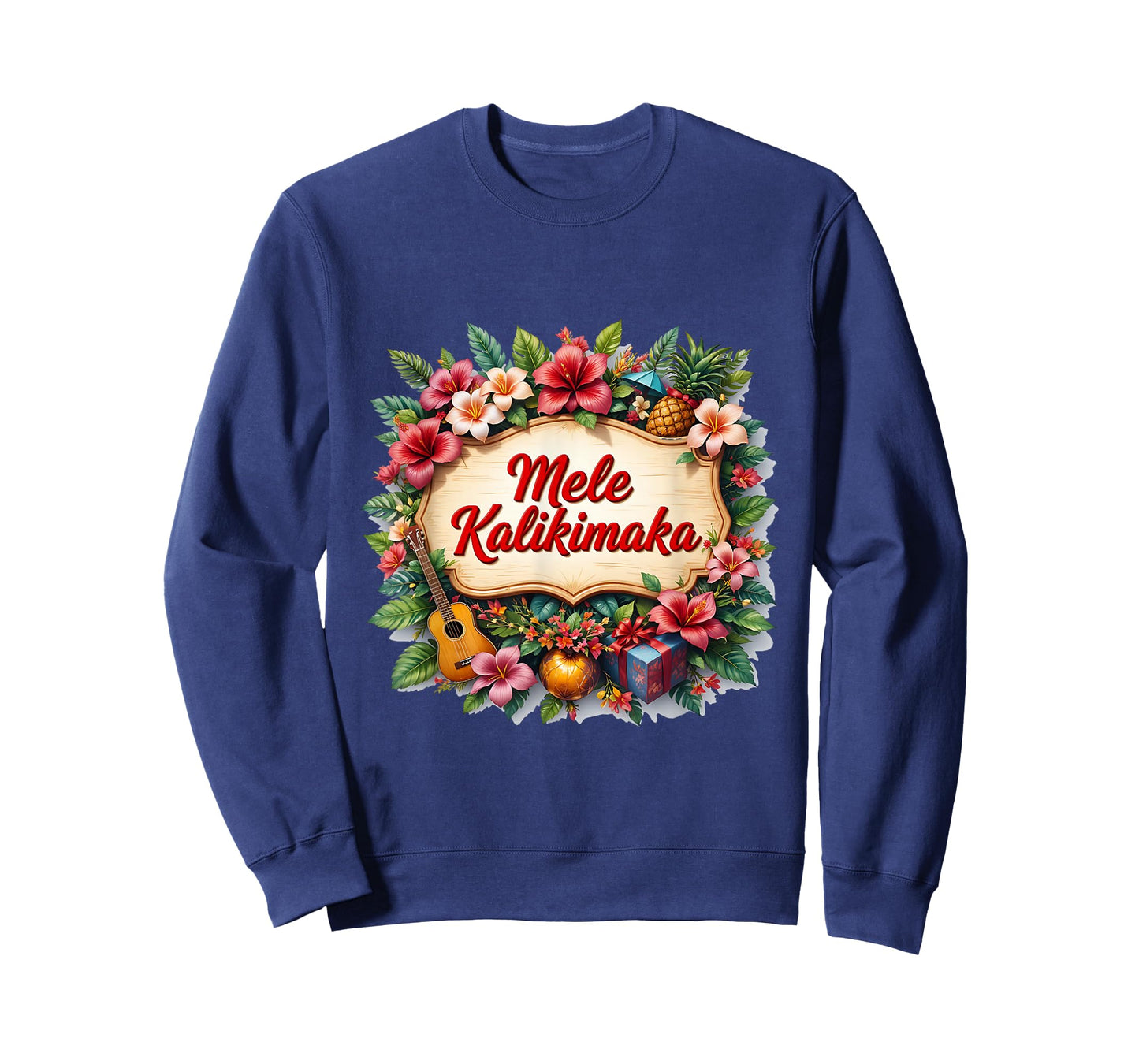 Santa Beach Mele Kalikimaka Hawaiian Cocktail Party T-Shirt