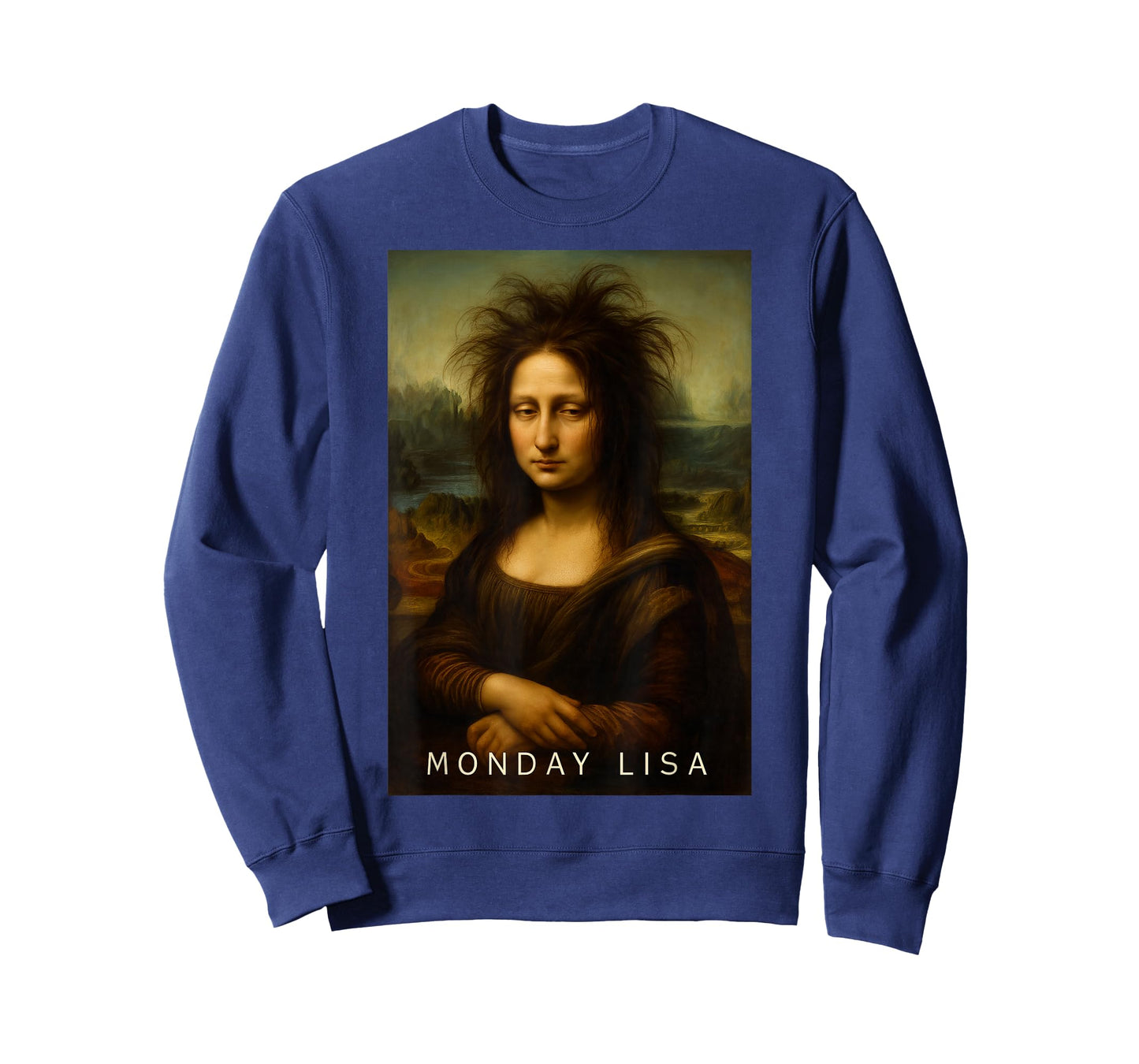 Monday Lisa Disheveled Classic Art Parody Week Start Mood T-Shirt