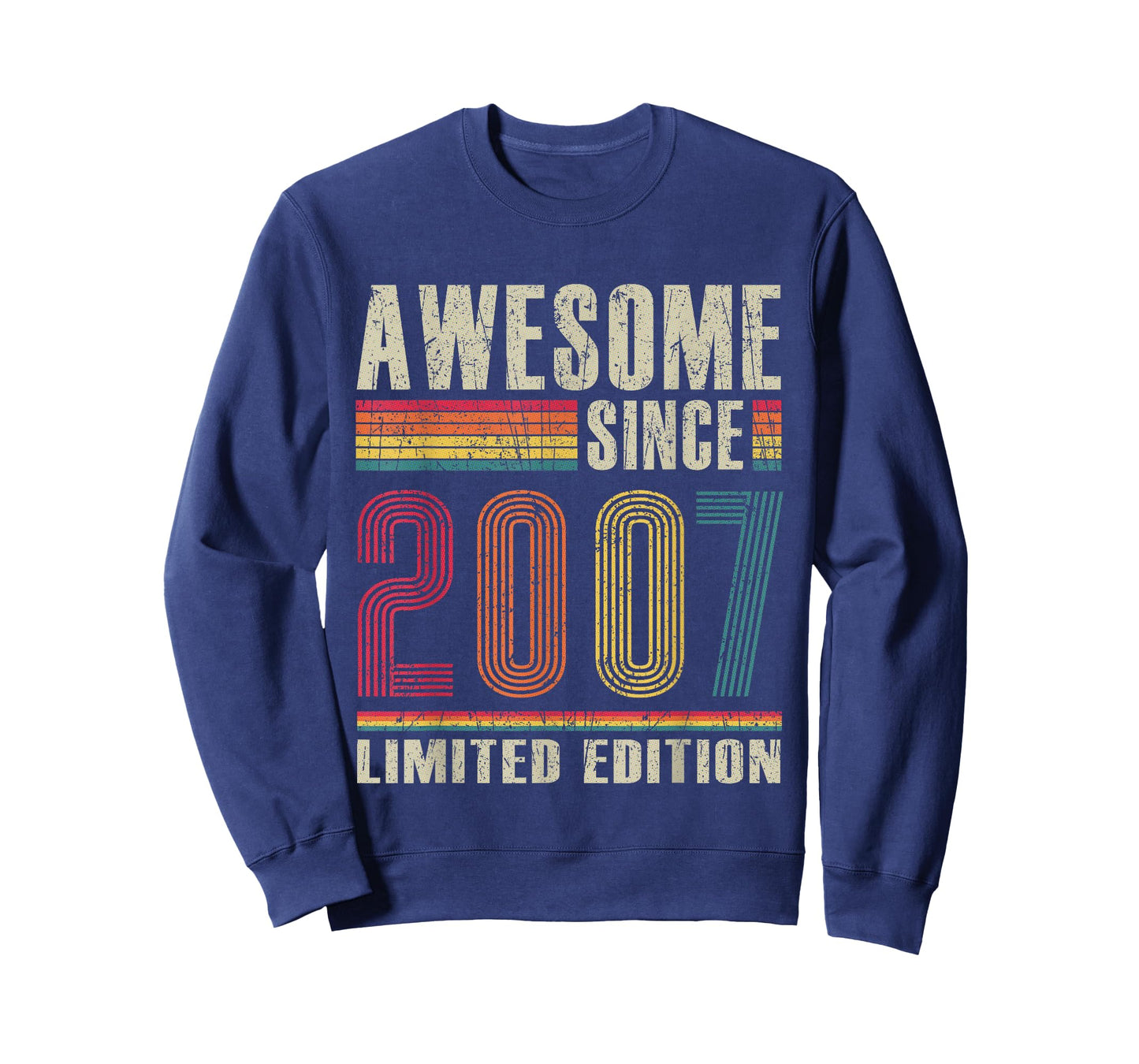 Vintage Awesome Since 2007 18 Years Old 18th Birthday T-Shirt