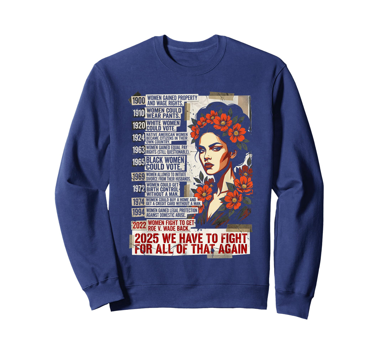 Feminist Protest Activism Womens Rights History Timeline T-Shirt