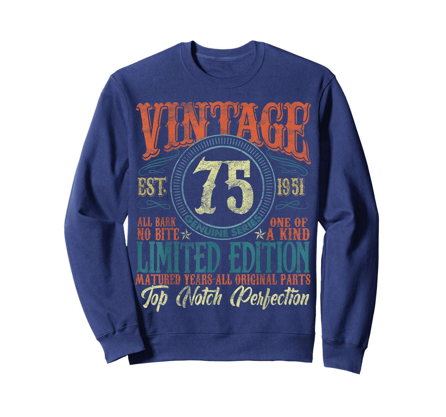 75 Year Old Gifts Vintage 1951 Limited Edition 75th Birthday T-Shirt