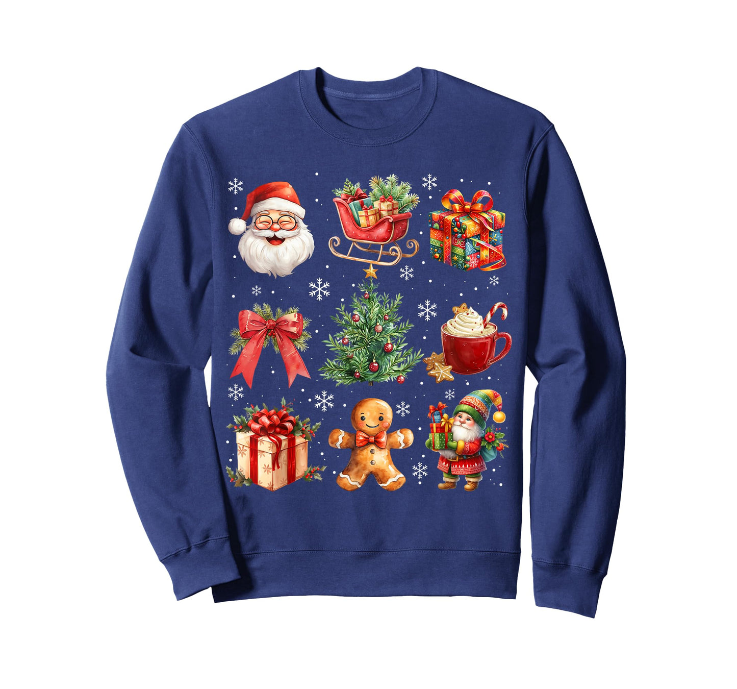Christmas Tree Coquette Bow Santa Gingerbread Gnome Sleigh T-Shirt