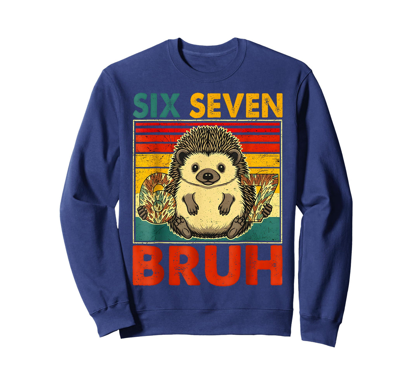 67 Meme Hedgehog Funny Six Seven Bruh Hedgehog for Kids Boys T-Shirt