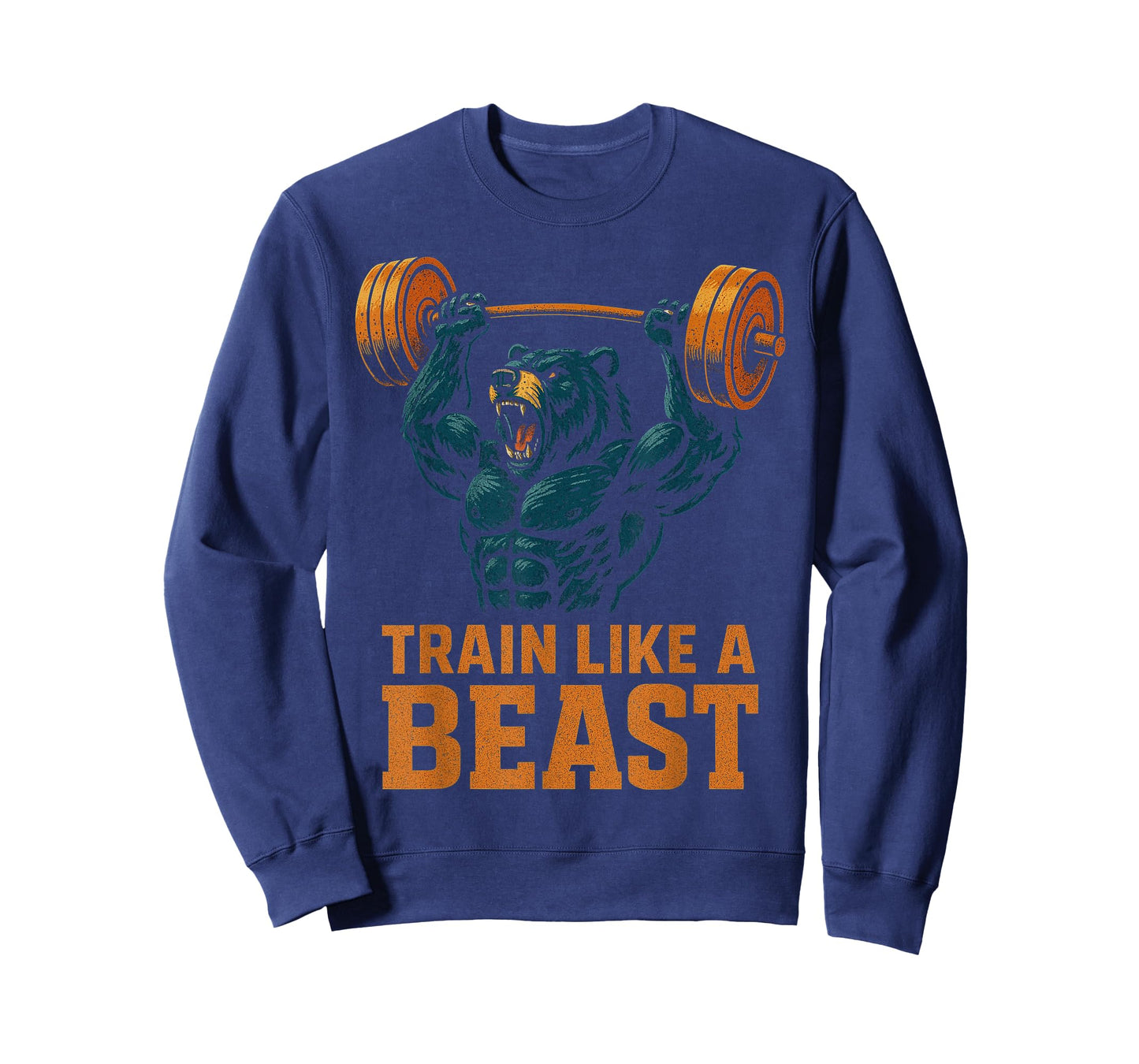 Train Like A Beast Bear Lifting Weights T-Shirt