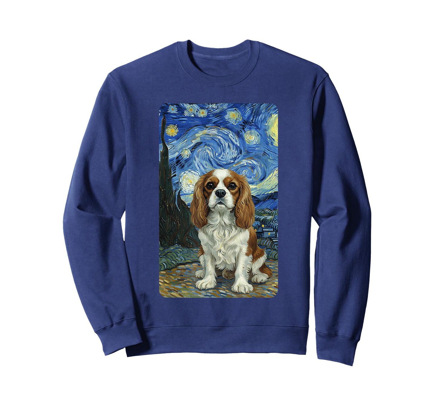 Cavalier King Charles Spaniel Starry Night Dog Lovers T-Shirt