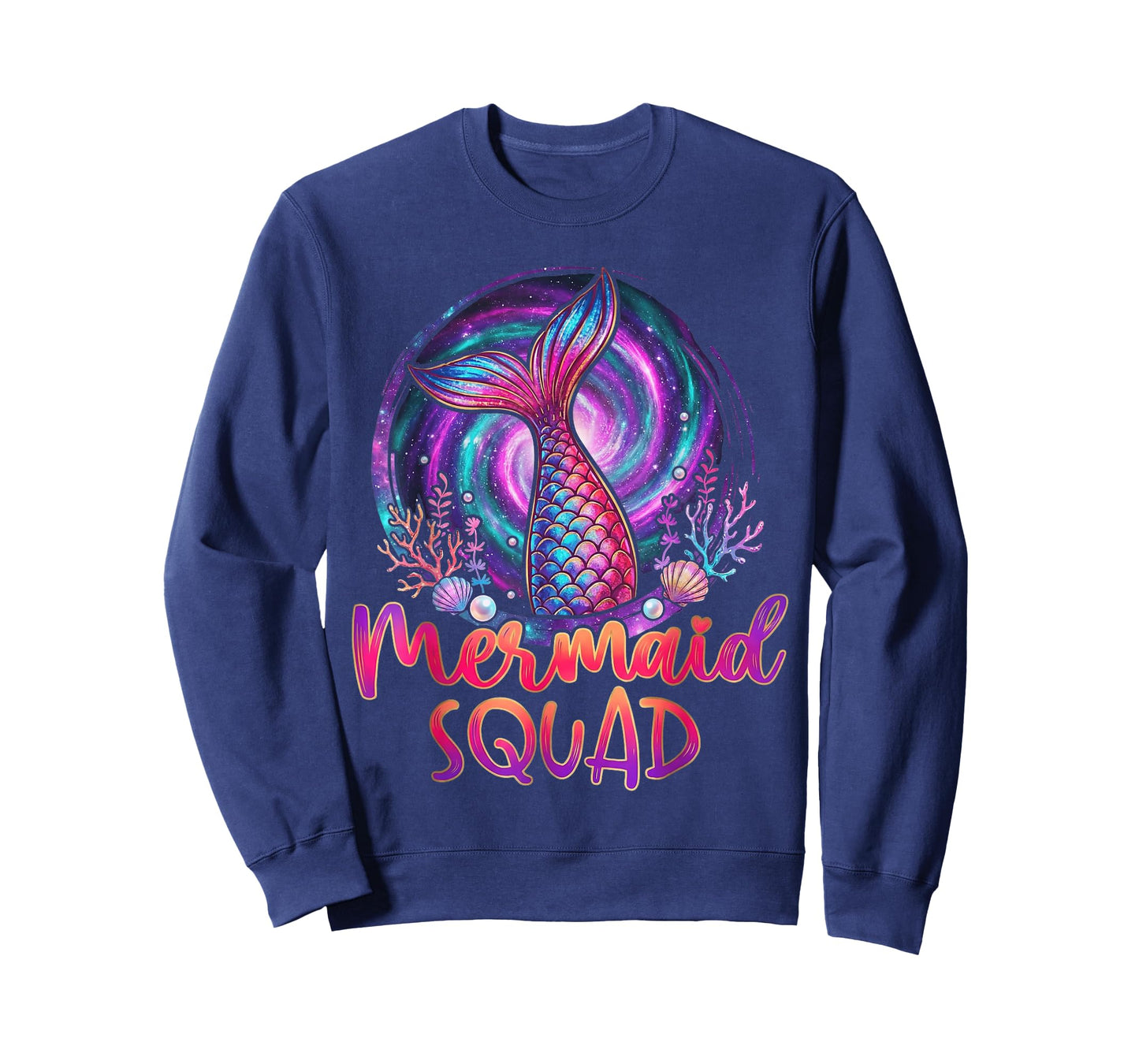 Cute Mermaid Squad Birthday Family Matching Mermaid Tie Dye T-Shirt