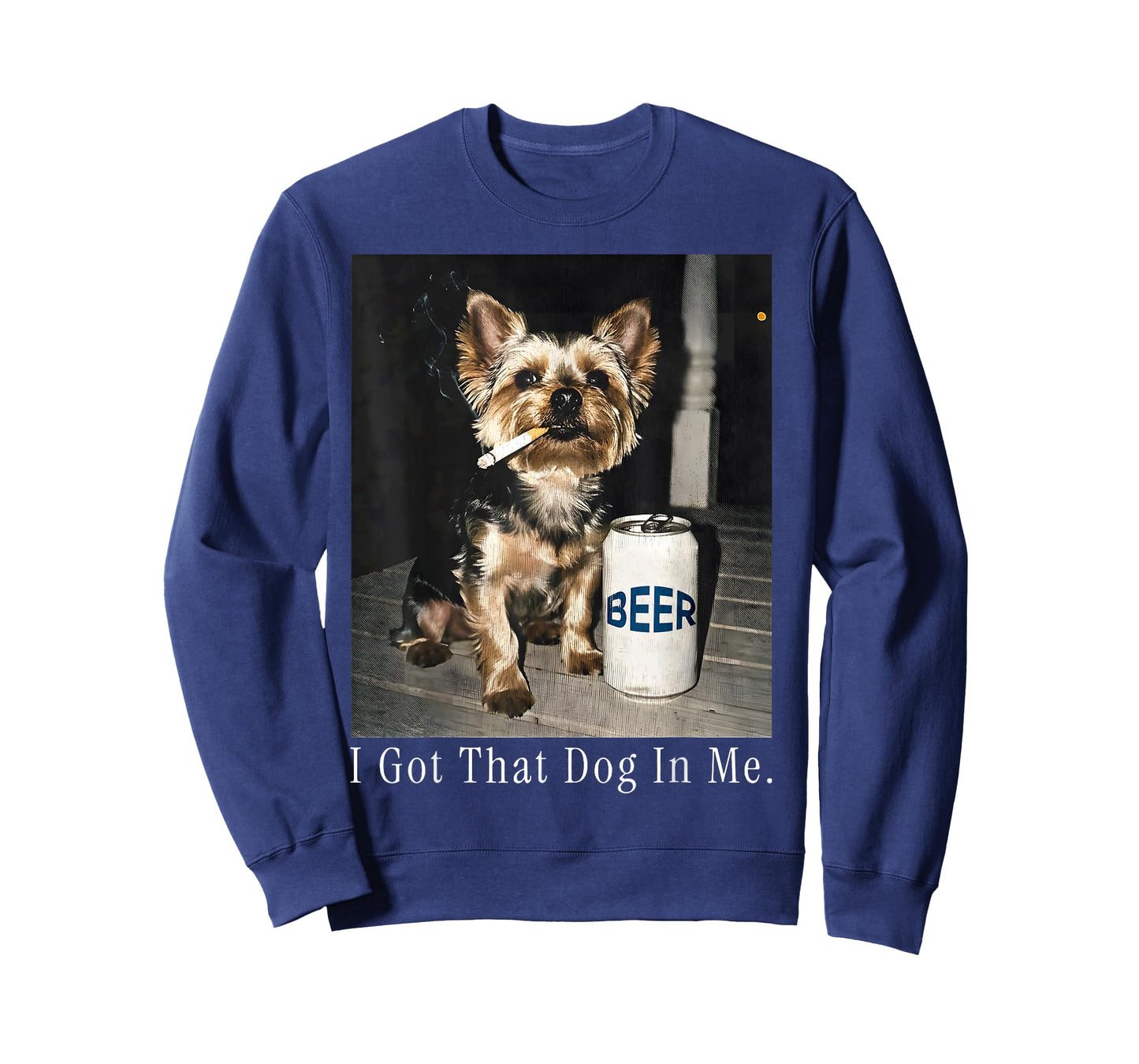 I Got That Dog in Me Funny Yorkie Smoking Cigarette Meme T-Shirt