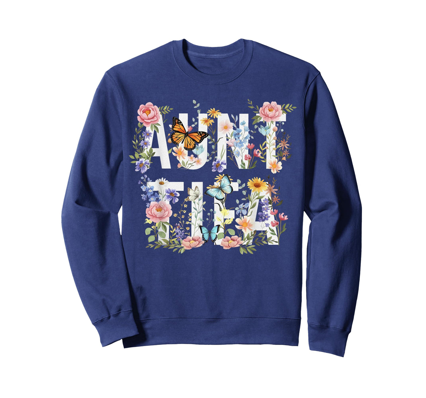 Women Vintage Floral I Am Aunt Tifa T-Shirt