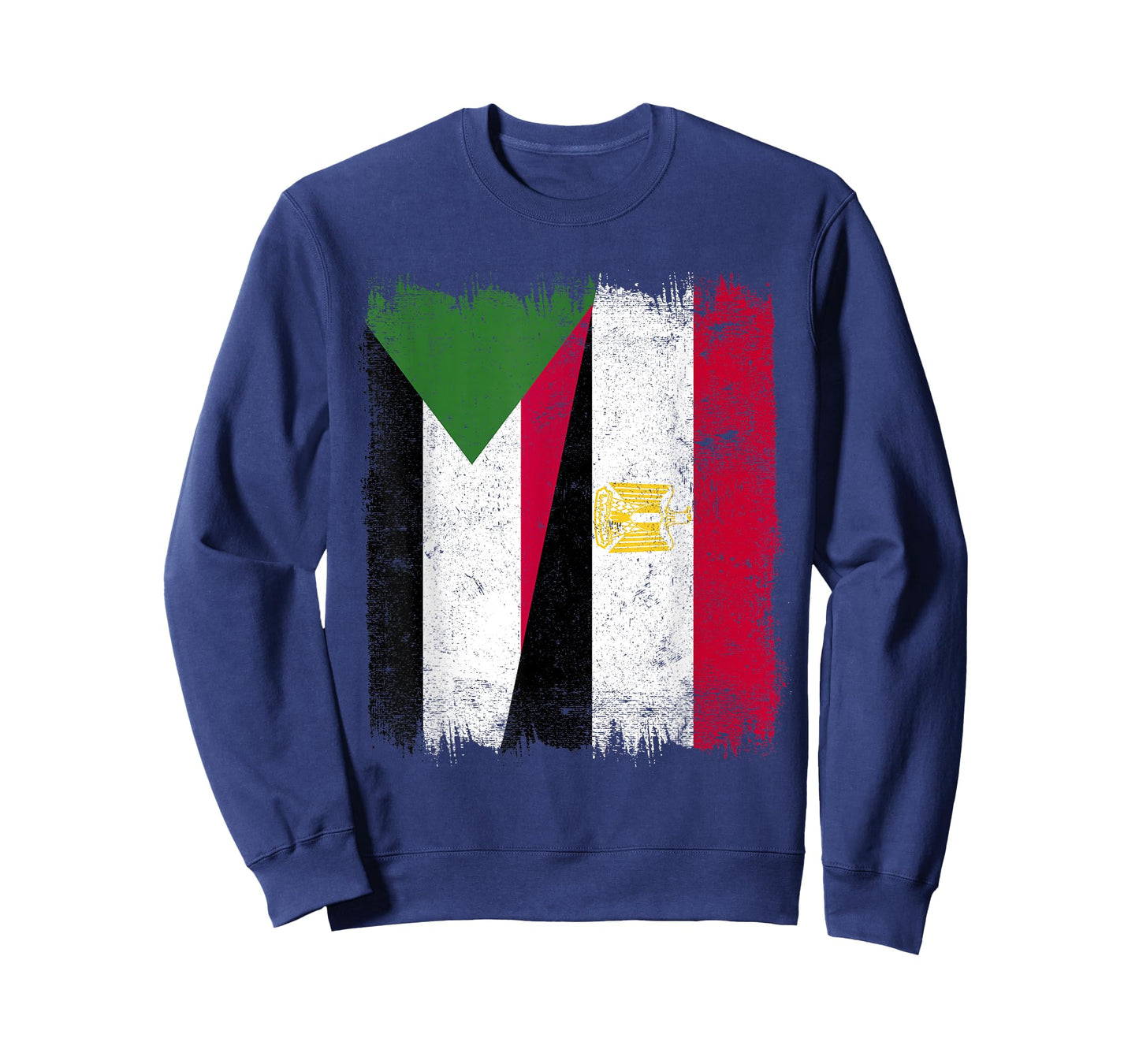 Sudan Egypt Half Flag Sudanese Egyptian Heritage T-Shirt