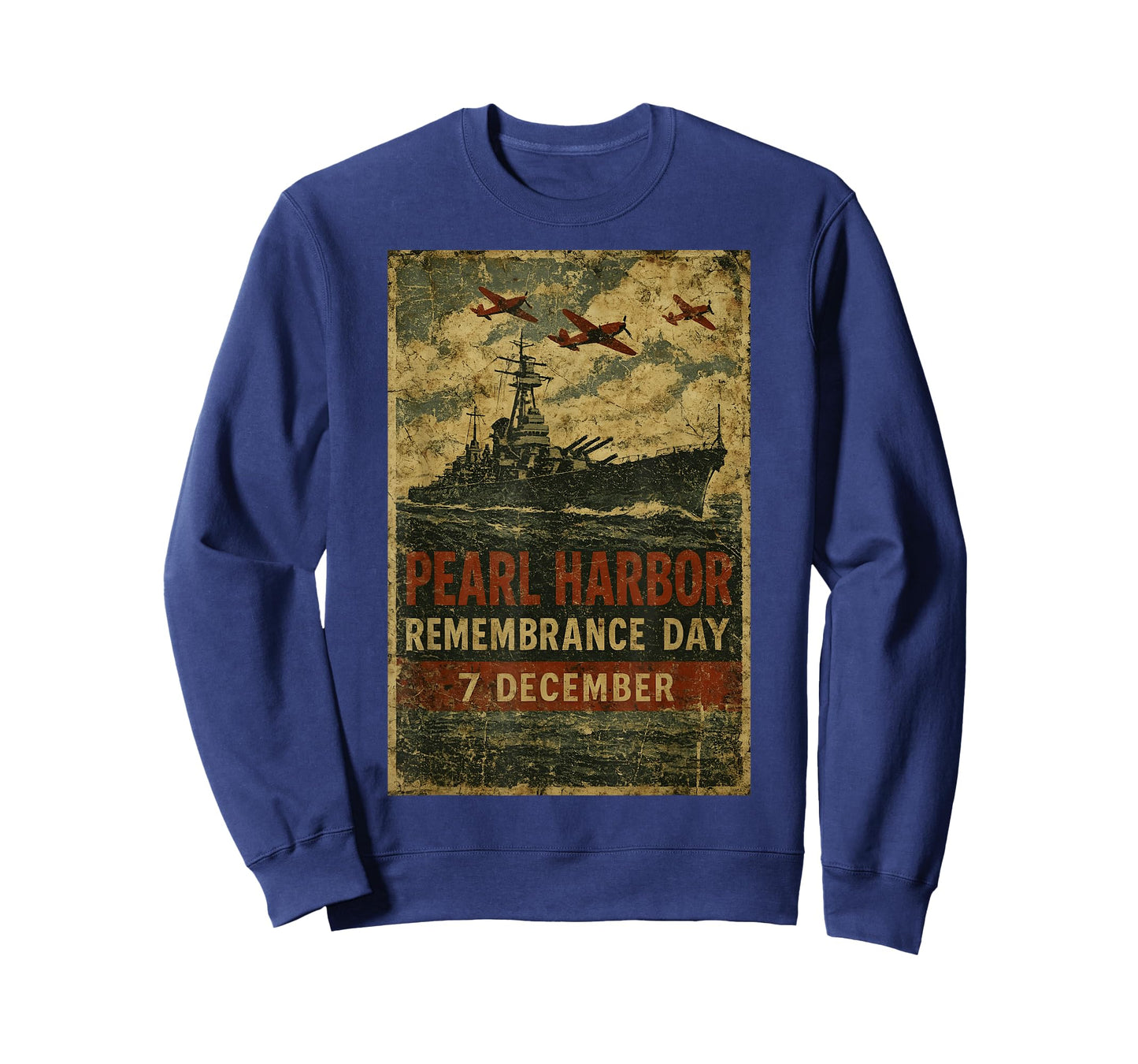 Pearl Harbor Remembrance Day Vintage Military Memorial Art T-Shirt