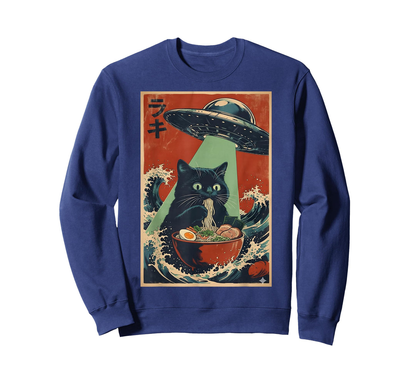 Kawaii Cat Eating Ramen Noodles Anime Japanese Cat Gifts T-Shirt