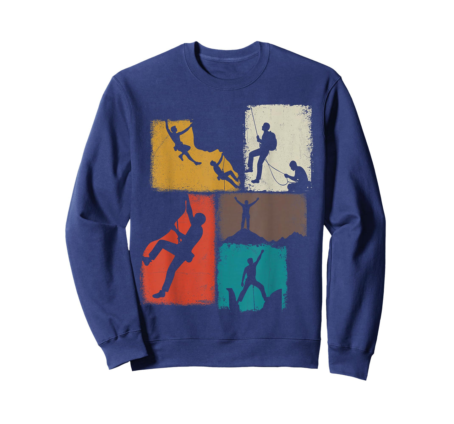 Climbing Collage Climber Men Mountaineer Youth T-Shirt