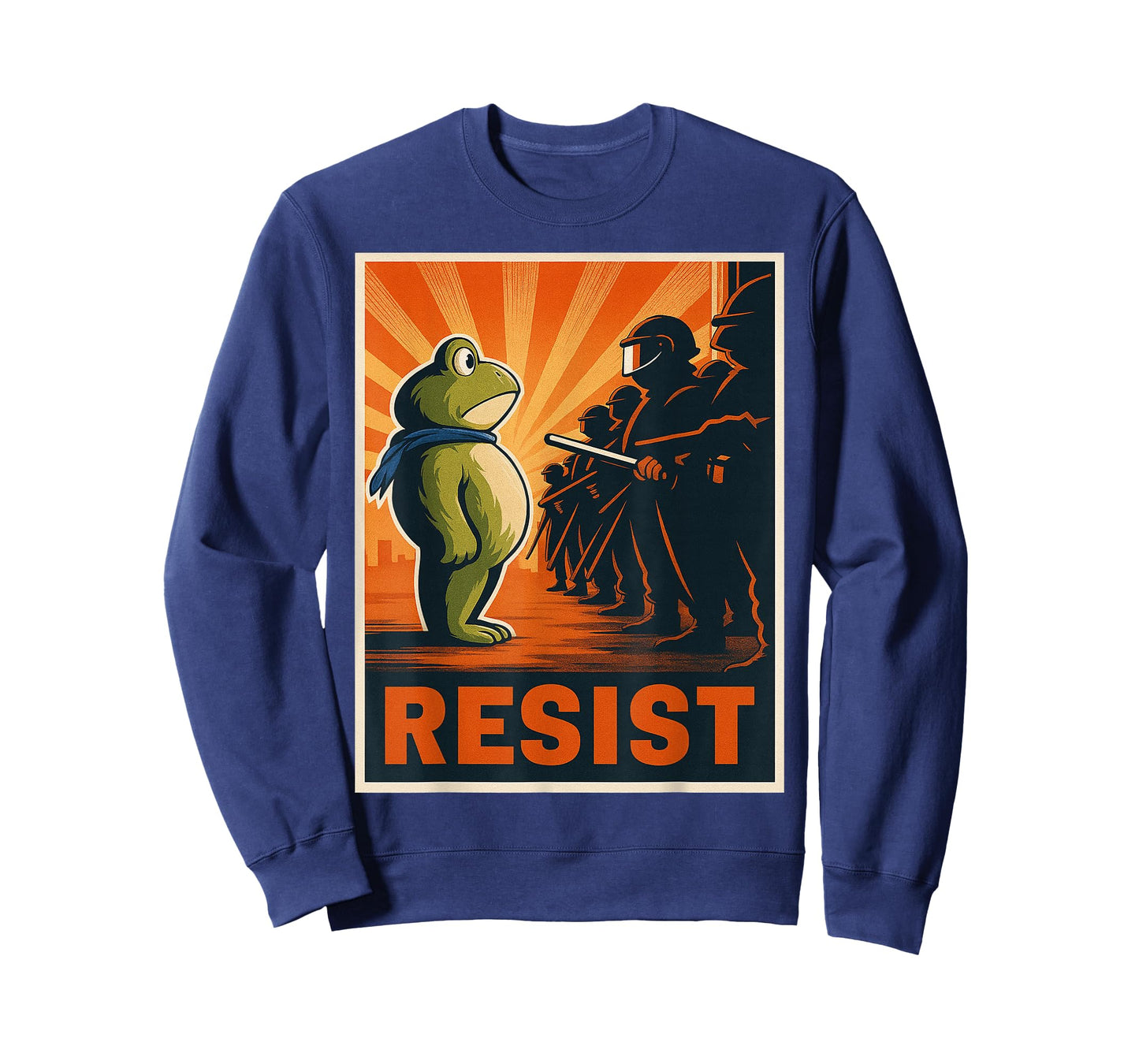 Portland Frog Funny City Art - Portland Frog Protest T-Shirt