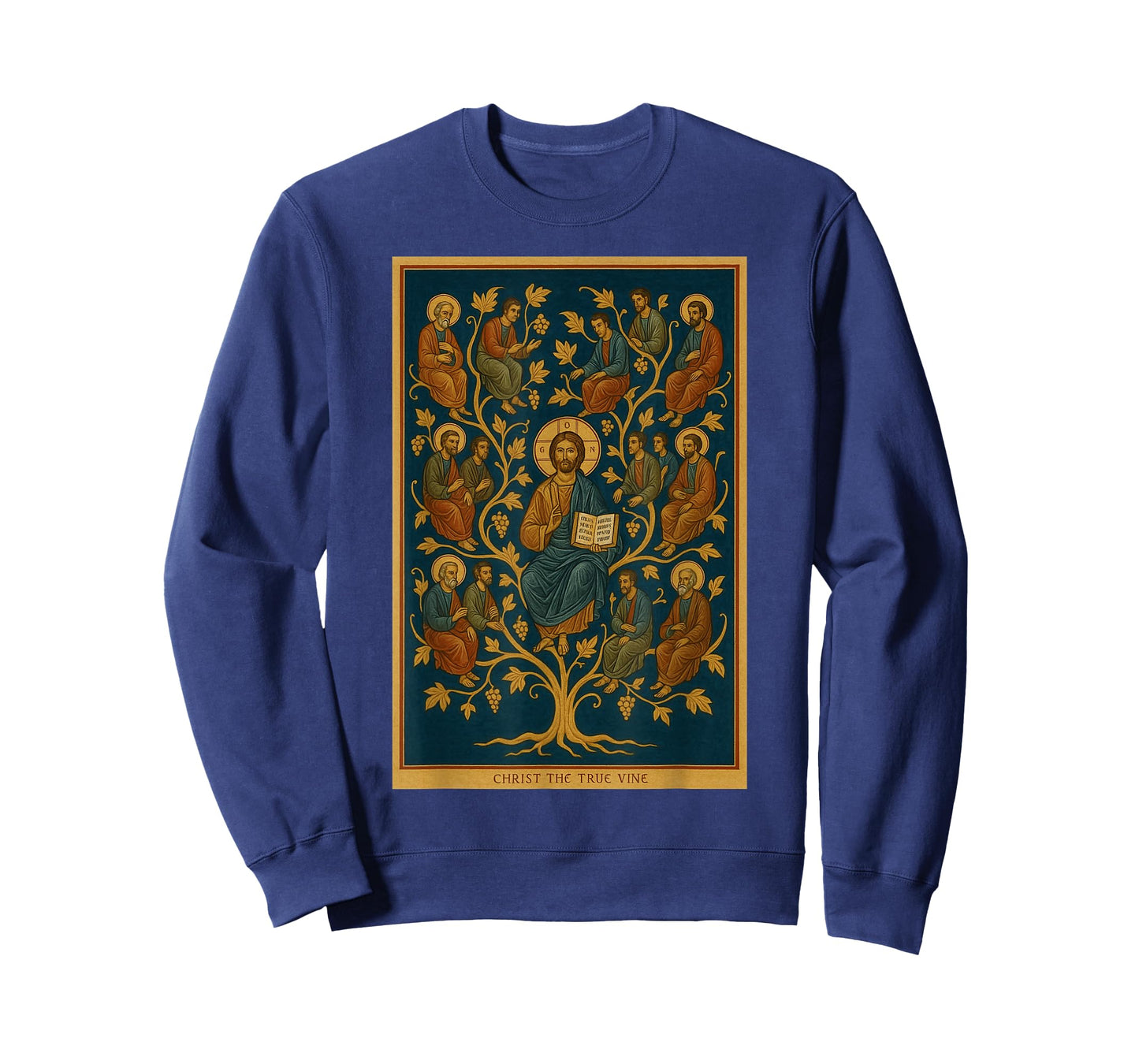 Orthodox Icon of Jesus - I Am The Vine Icon T-Shirt
