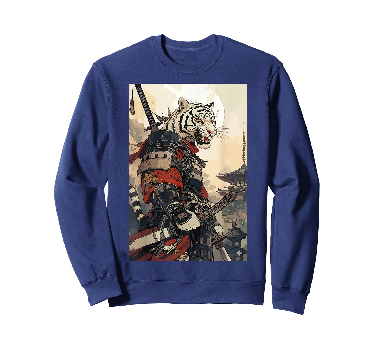 Samurai Tiger Shirts for Women Men Vintage Graphic Japanese T-Shirt