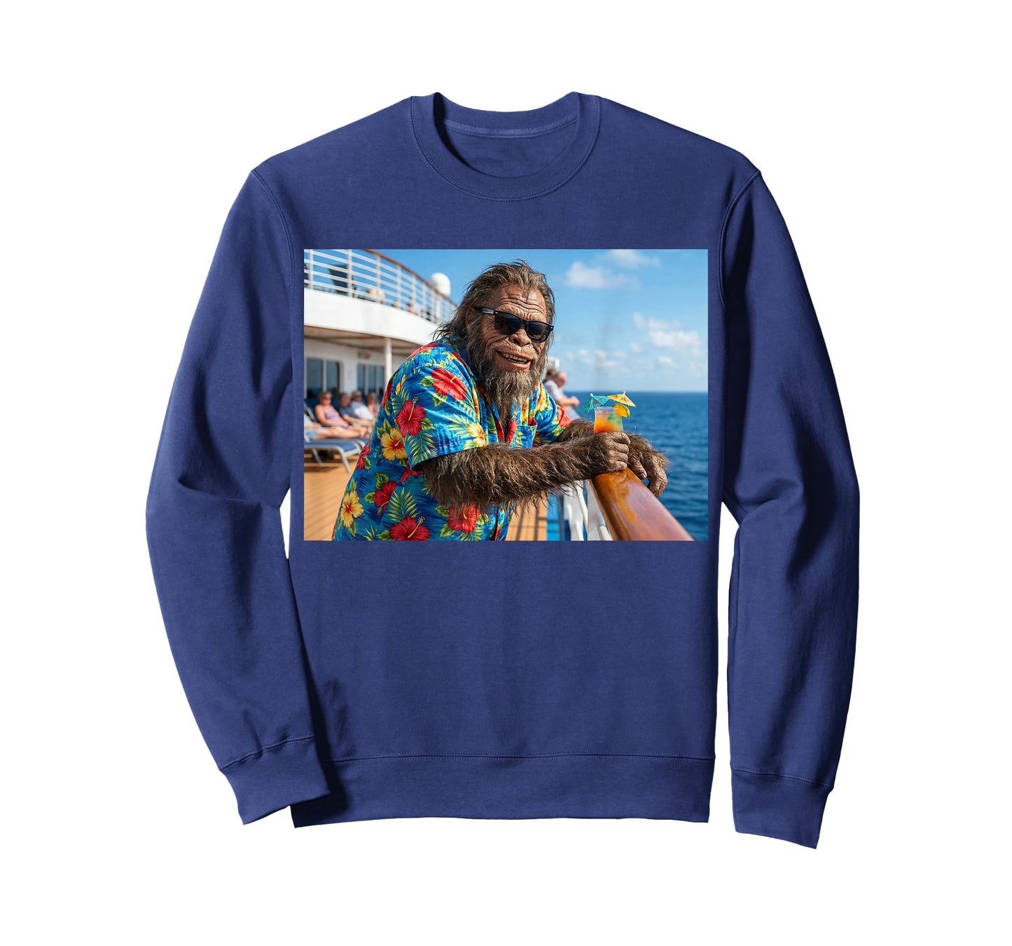 Funny Bigfoot Cruise Ship Vacation Mode Sasquatch T-Shirt