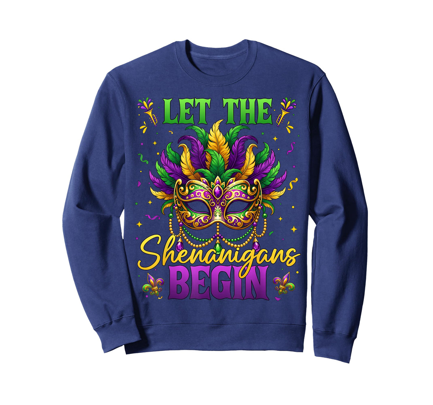 Let The Shenanigans Begin Mardi Gras Carnival Party Women T-Shirt