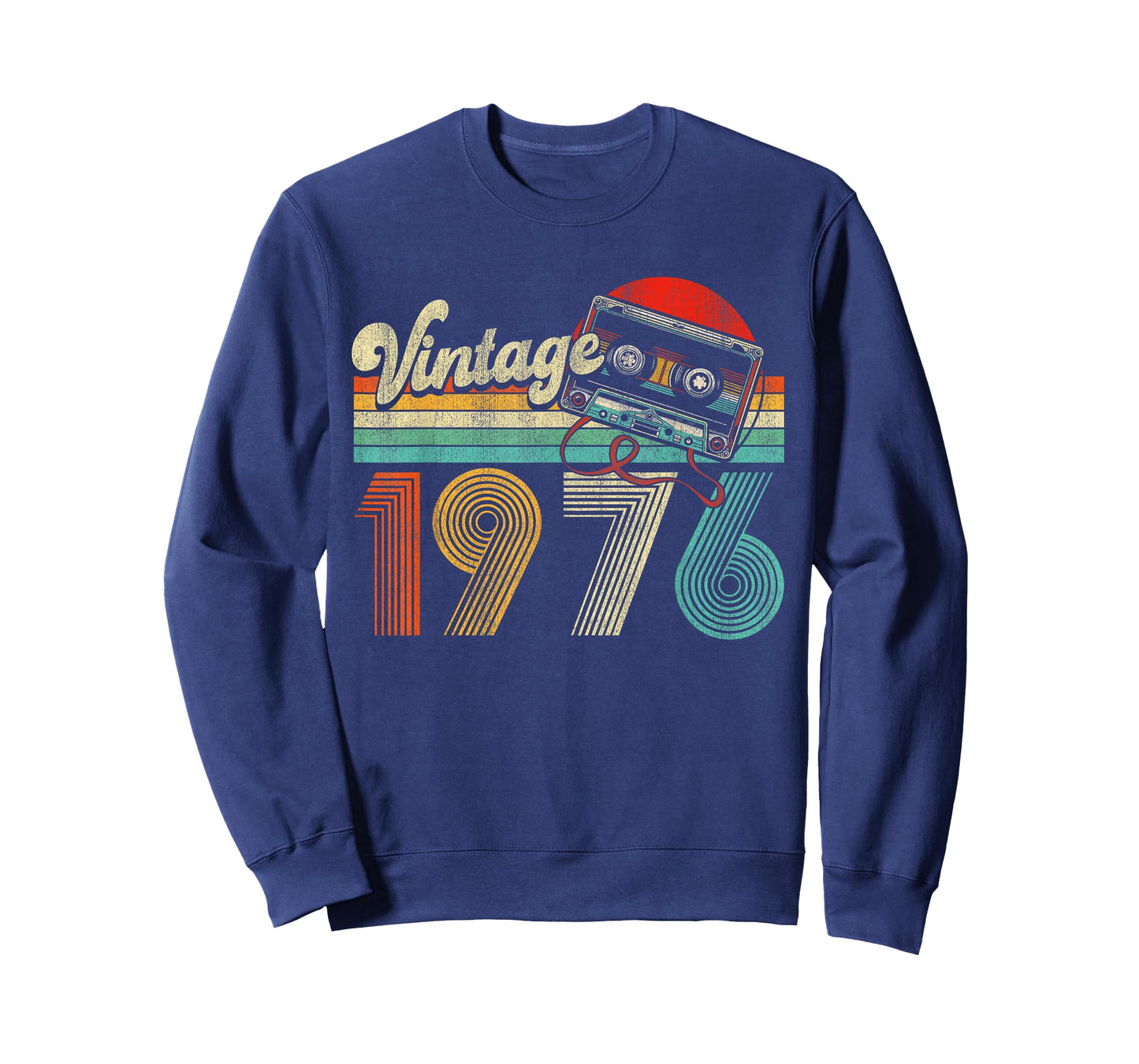 Vintage 1976 Cassette Tape 50th Birthday Gifts 50 Year Old T-Shirt