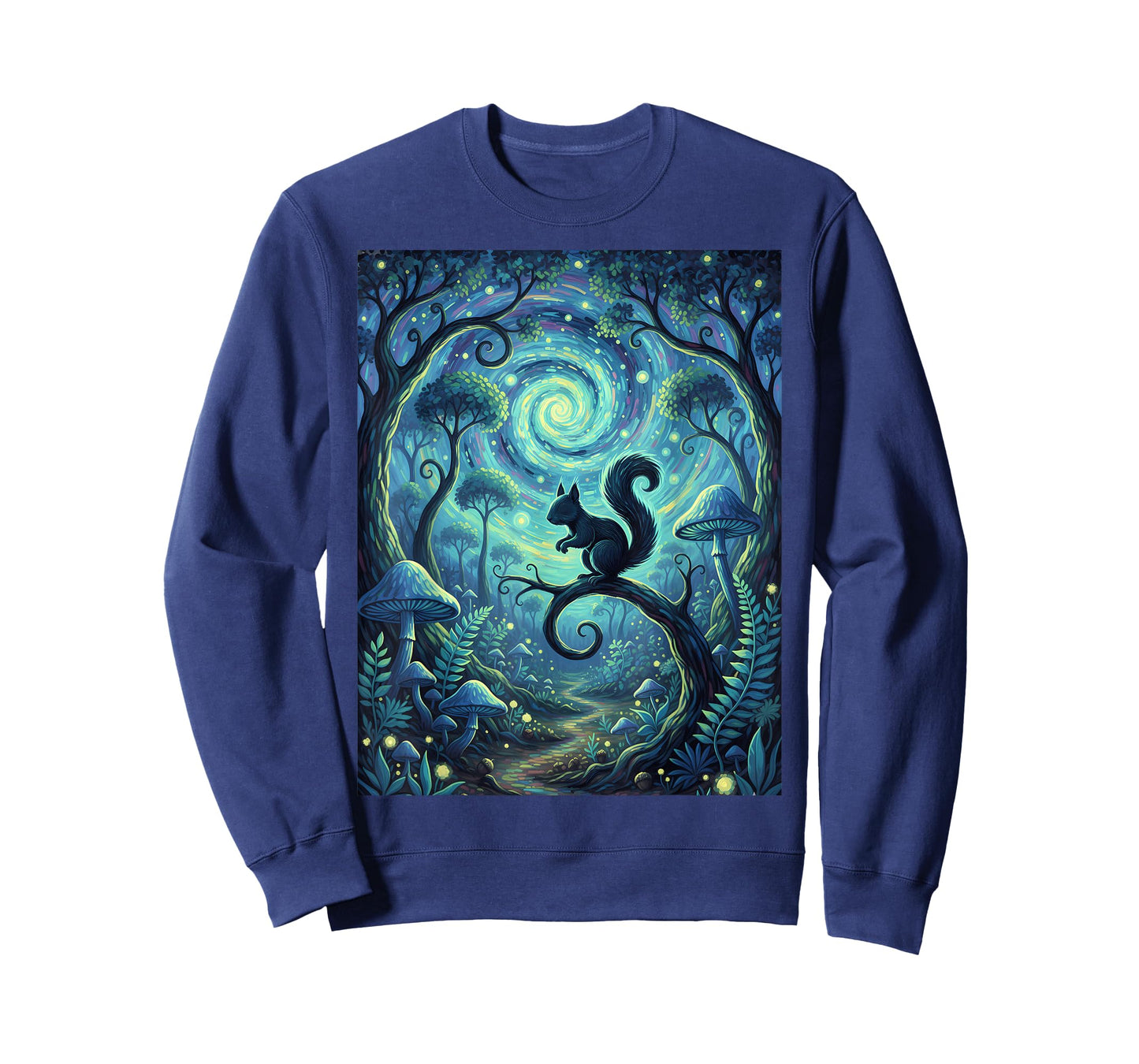 Cute Squirrel Jungle Shirt with Starry Sky Funny Animal Tee T-Shirt