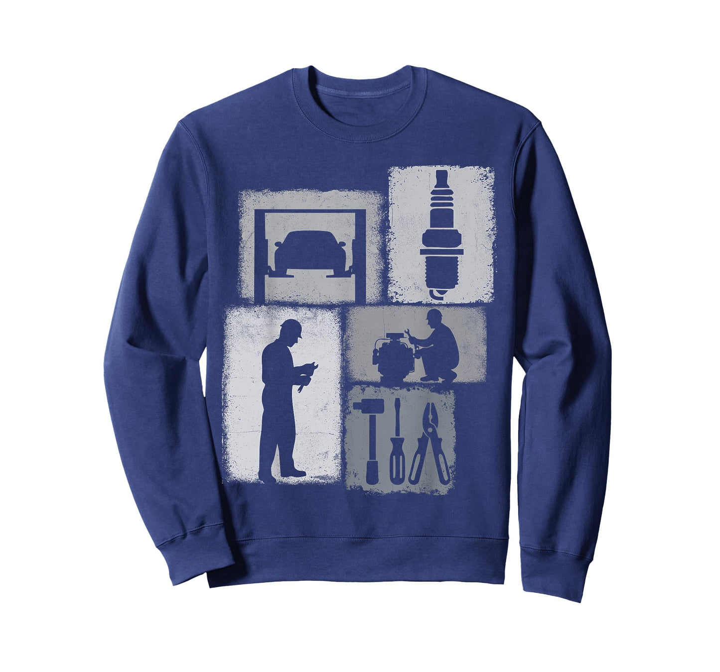 Mechanic Vintage Collage Auto Technician Men T-Shirt
