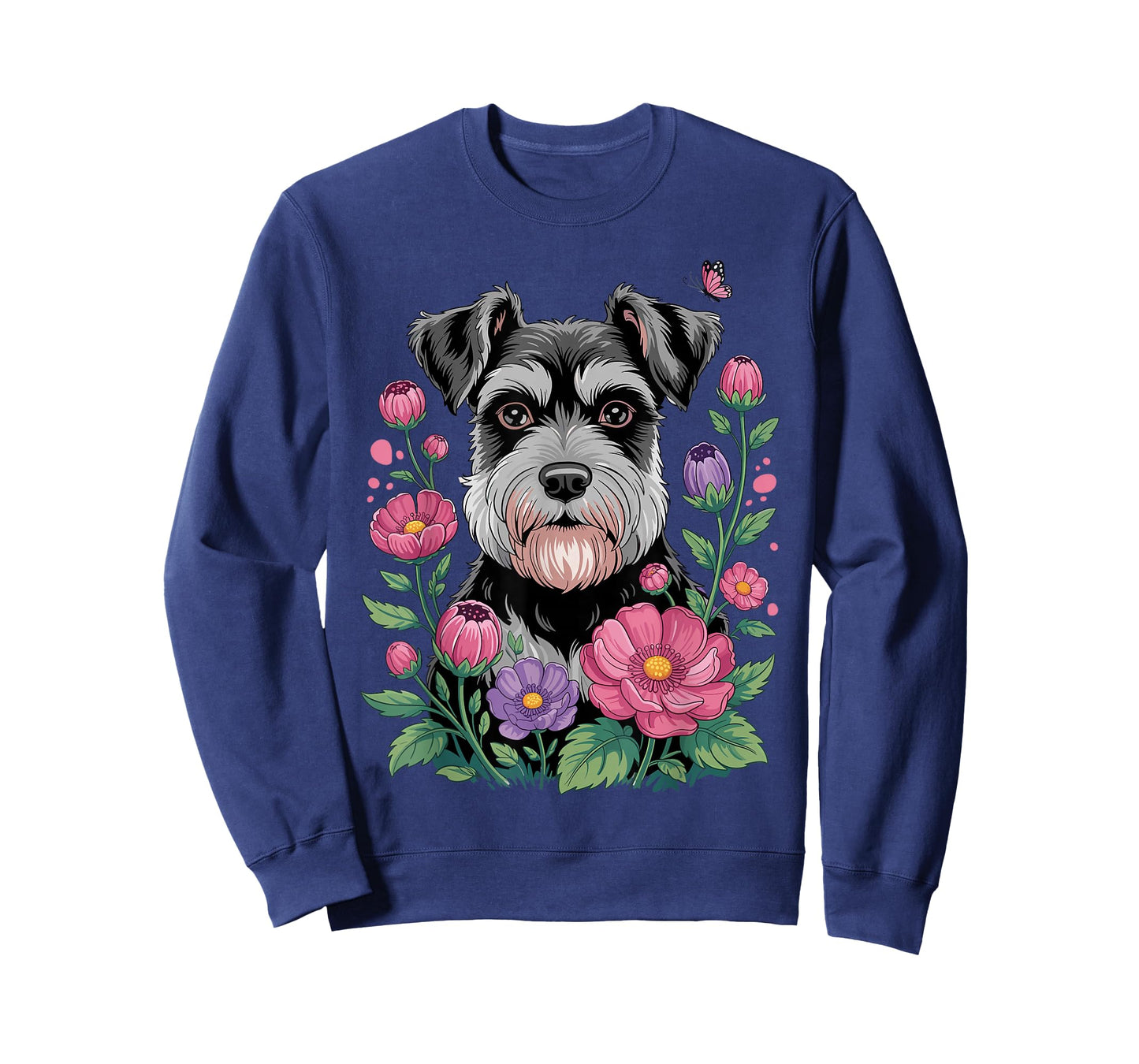 Funny Schnauzer Art for Women Girl Mom Schnauzer Dog Lover T-Shirt