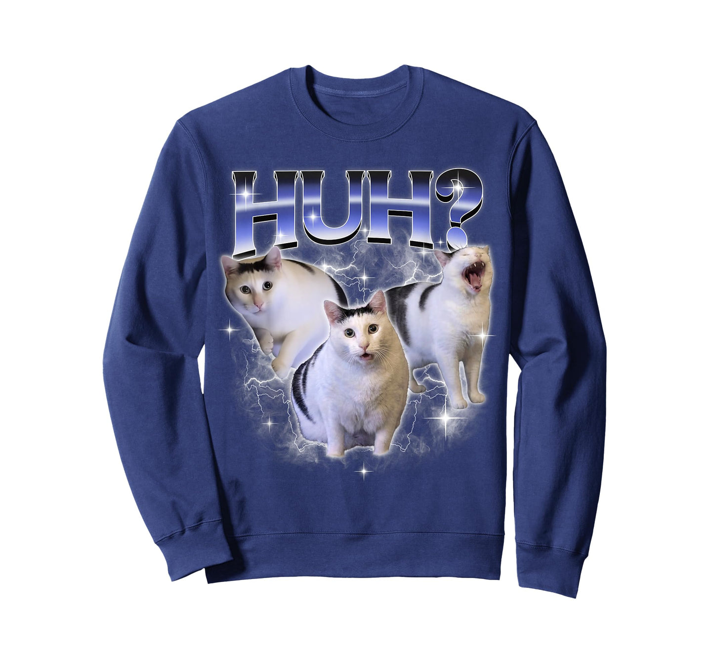 Funny Huh Cat Dank Meme Unhinged Stupid Silly Huh Cat Meme T-Shirt