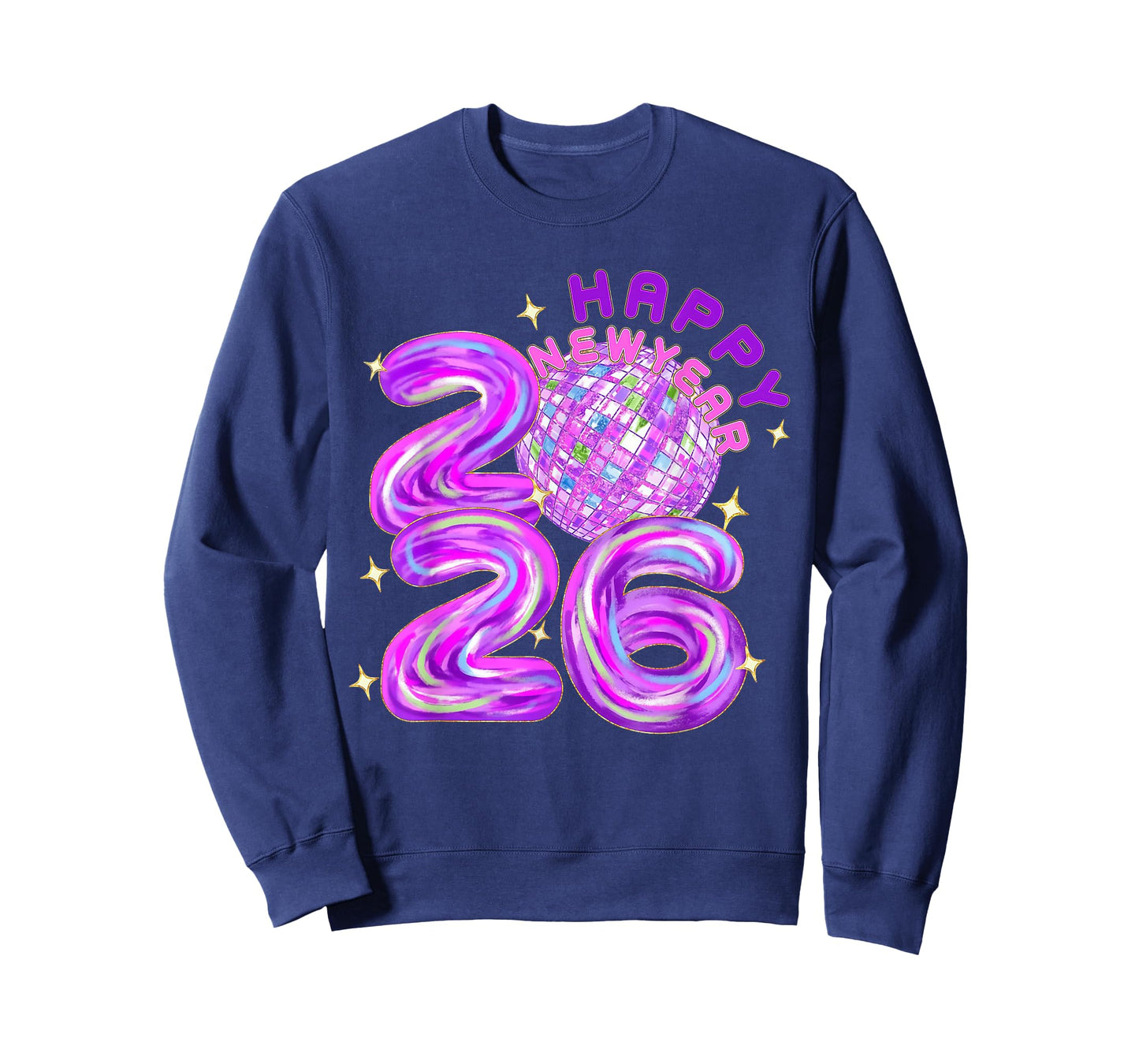 Happy New Year Party 2026 Ballon Family Matching Men Women T-Shirt