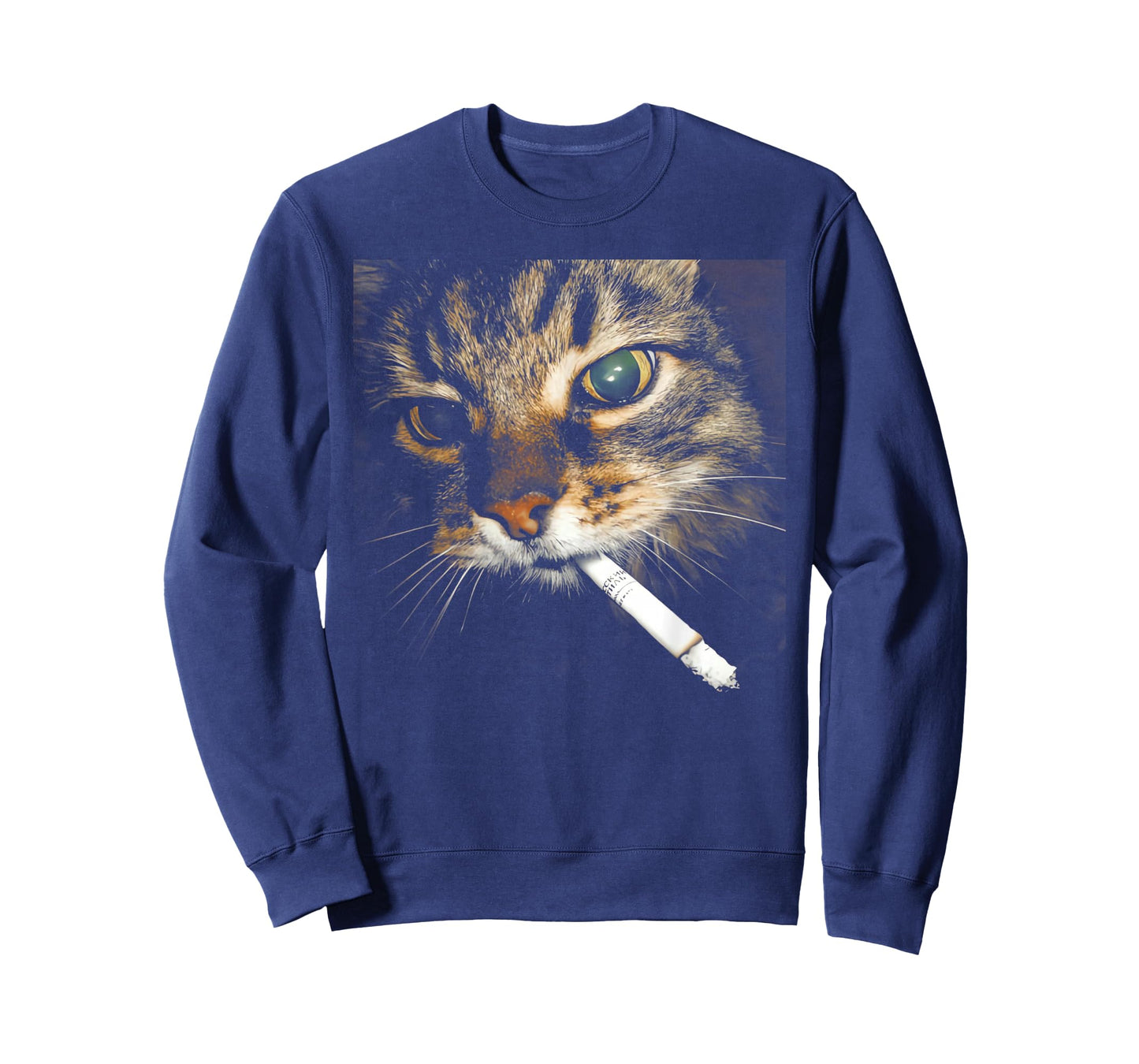 Funny Cat Smoking Christmas Xmas Humor Men Women Gifts T-Shirt