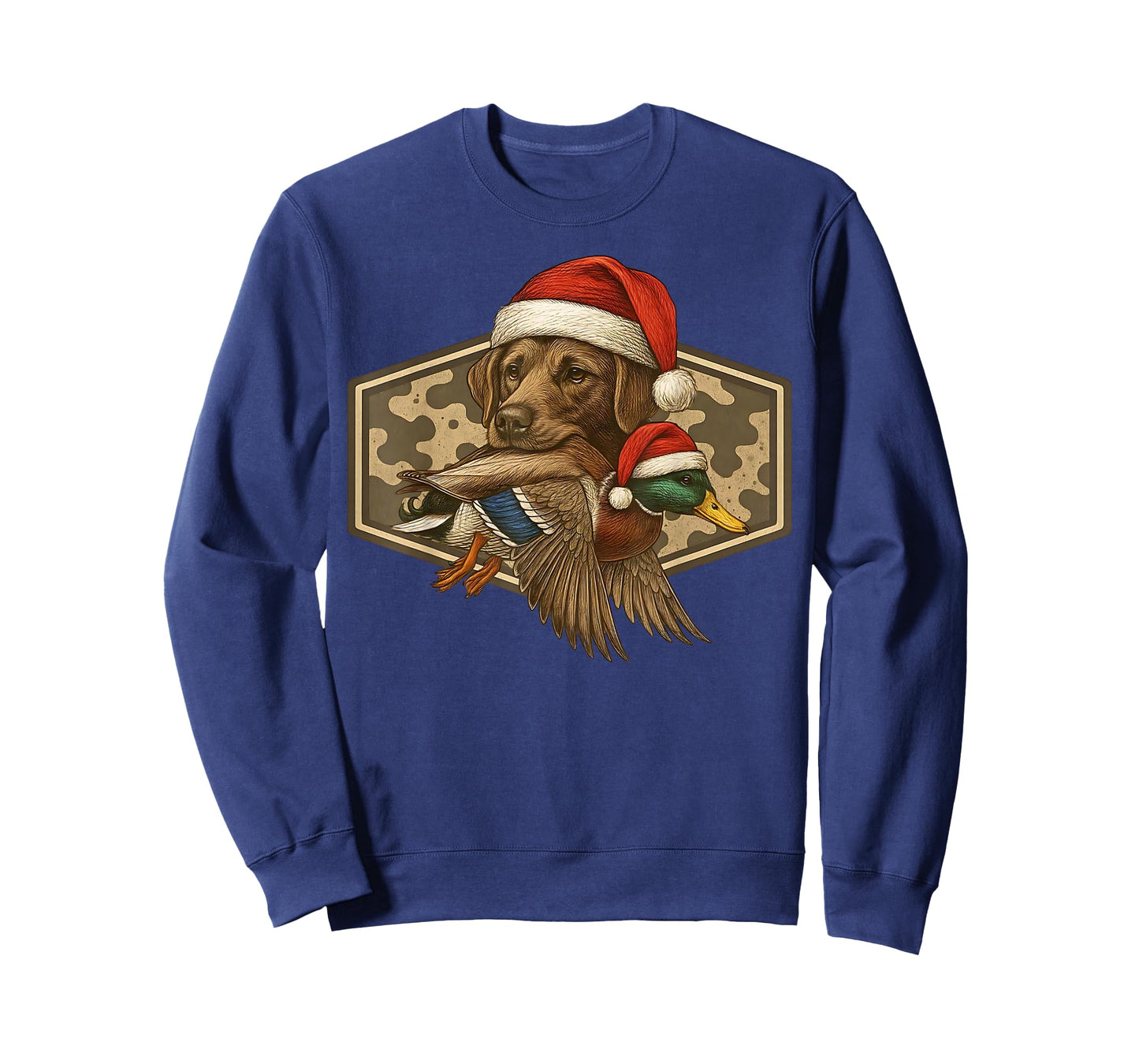 Camo Duck Hunting Lab Dog Labrador Christmas Hunting Season T-Shirt