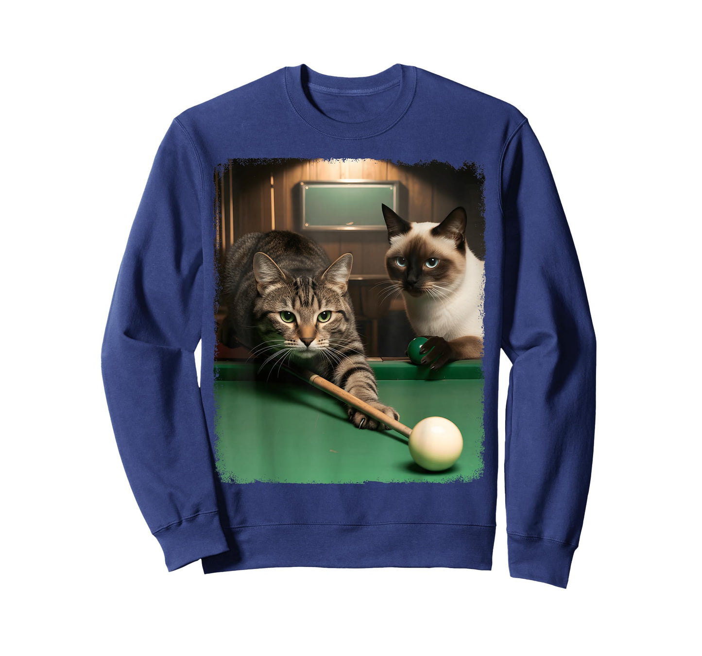 Funny Cats Kitten Pool Game Billiard Lover Art Design T-Shirt