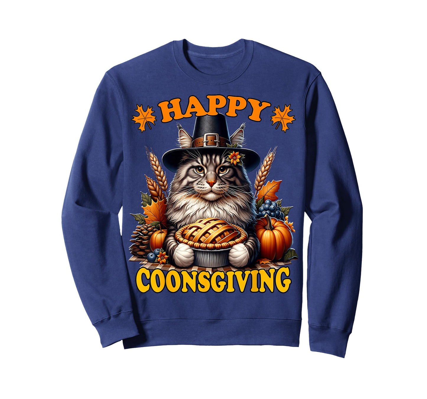Thanksgiving Maine Coon Cat T-Shirt