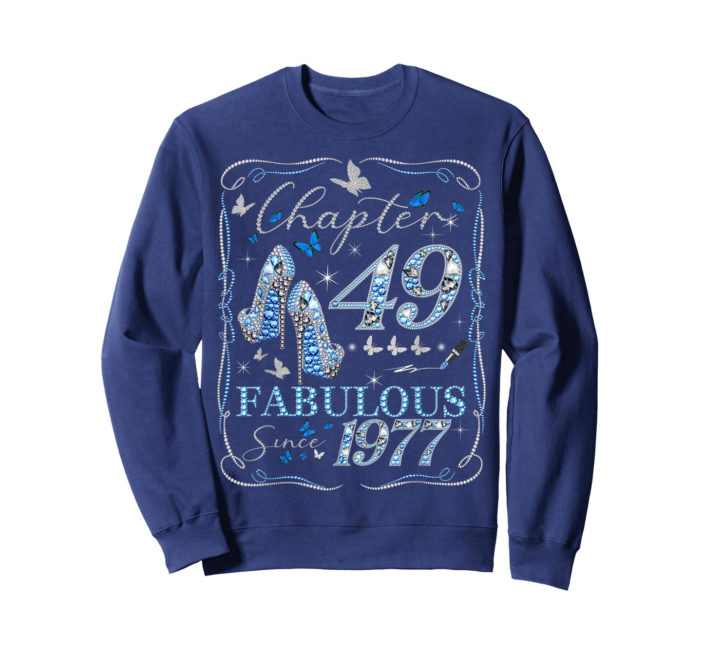 Women Chapter 49 Fabulous EST 1977 49th Birthday Queen T-Shirt