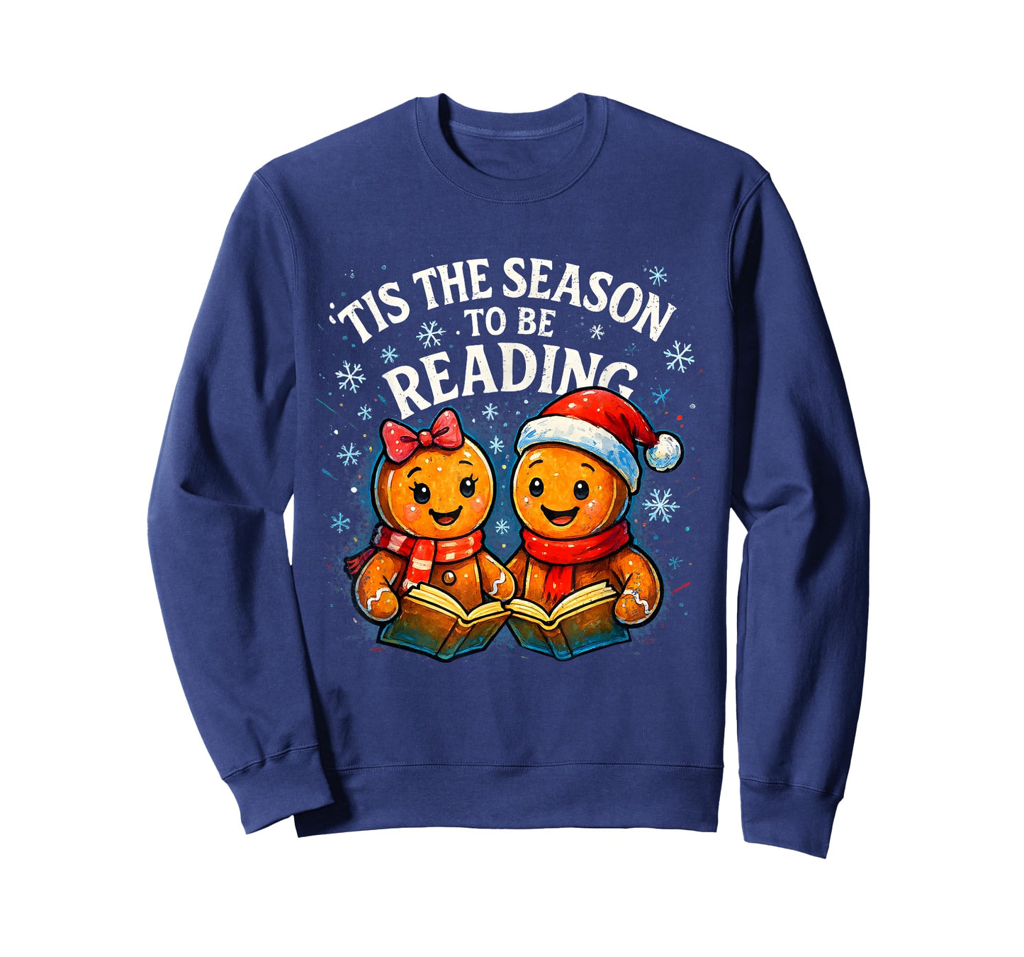 ’Tis The Season to Be Reading Book Lover Design T-Shirt