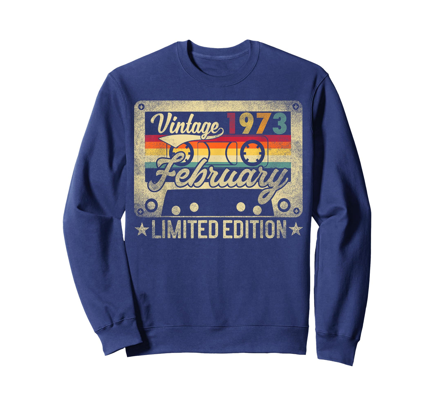 Vintage 1973 February 53 Years Old 53rd Birthday Men Women T-Shirt