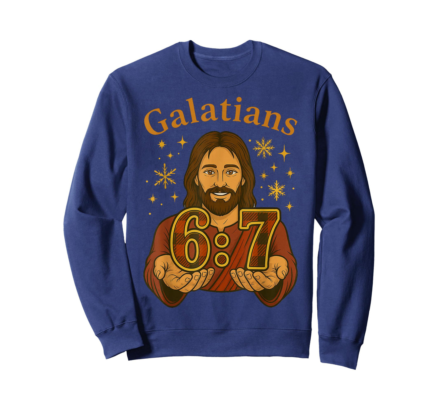 67 Meme Galatians 6:7 Parody Jesus 67 Hands Meme Art T-Shirt