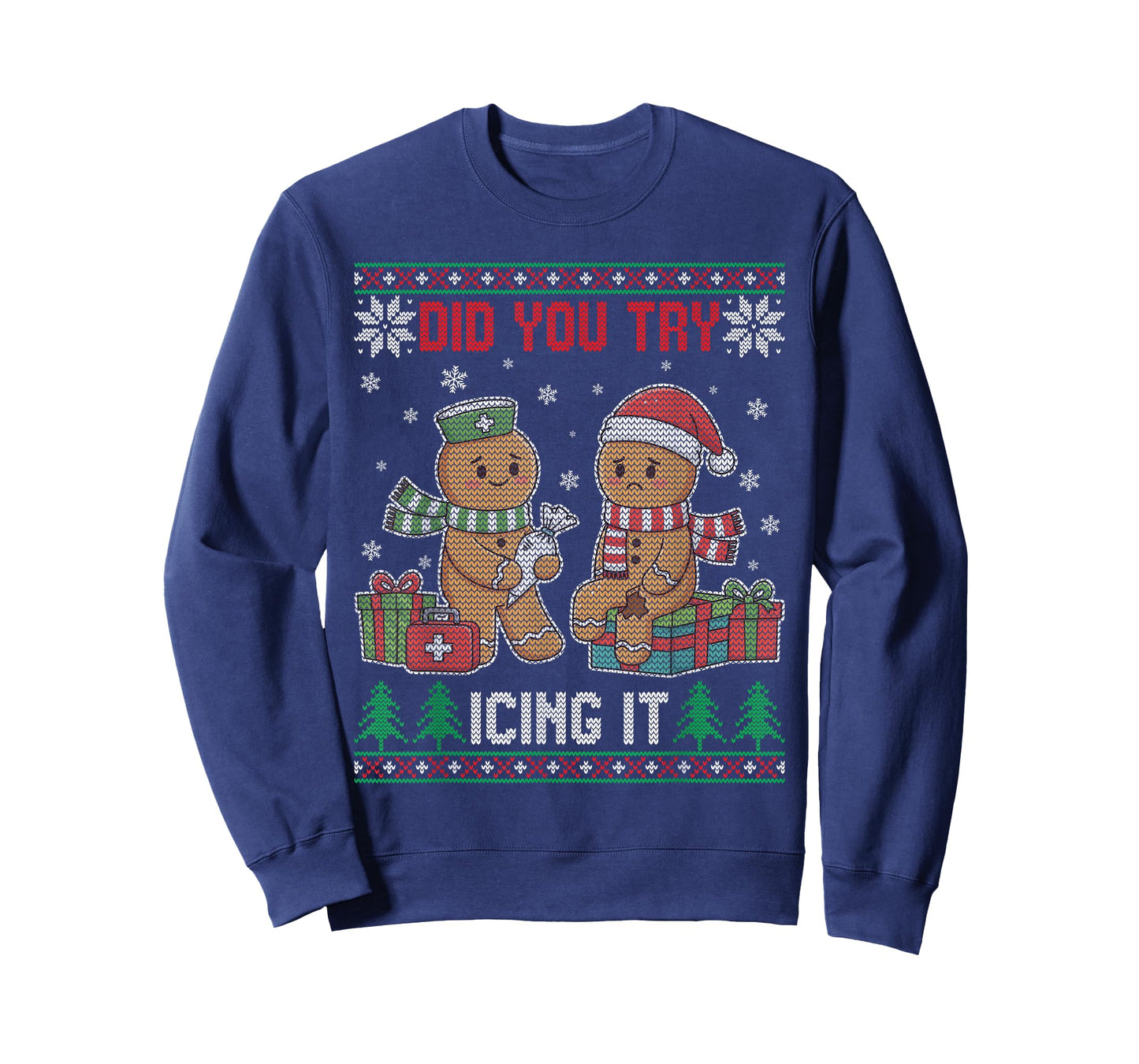 Funny Christmas Nurse Gingerbread Have You Tried Icing It T-Shirt