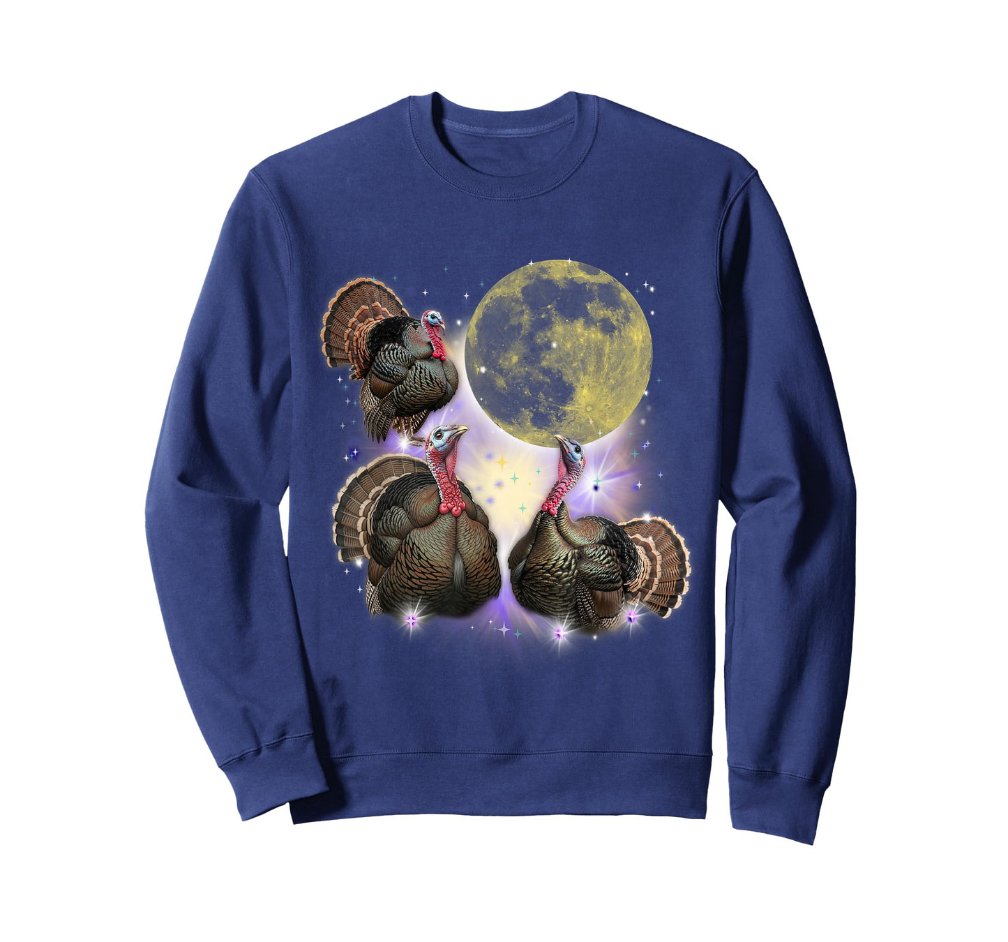 Three Turkey at The Howling Moon, Funny Turkey Thanksgiving T-Shirt