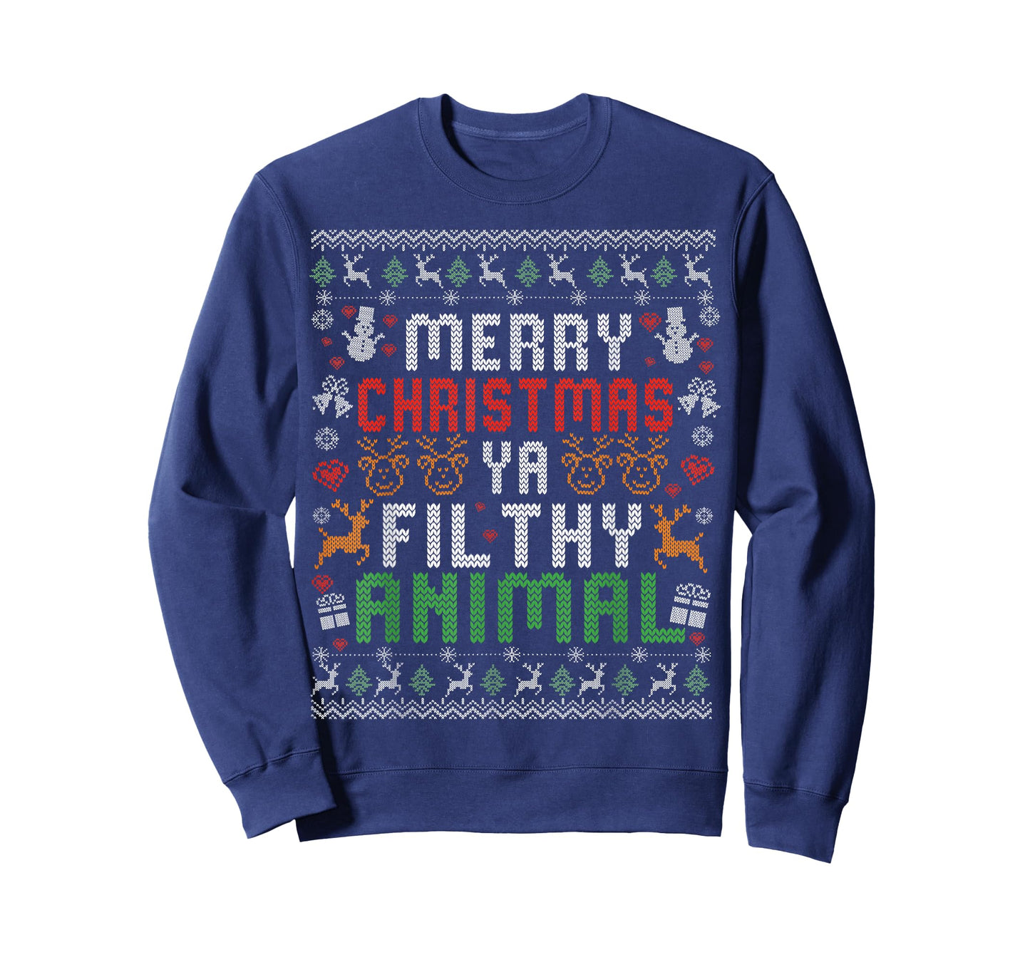 Merry Christmas Animal Filthy Ya Xmas Pajama Shirt Men Women T-Shirt