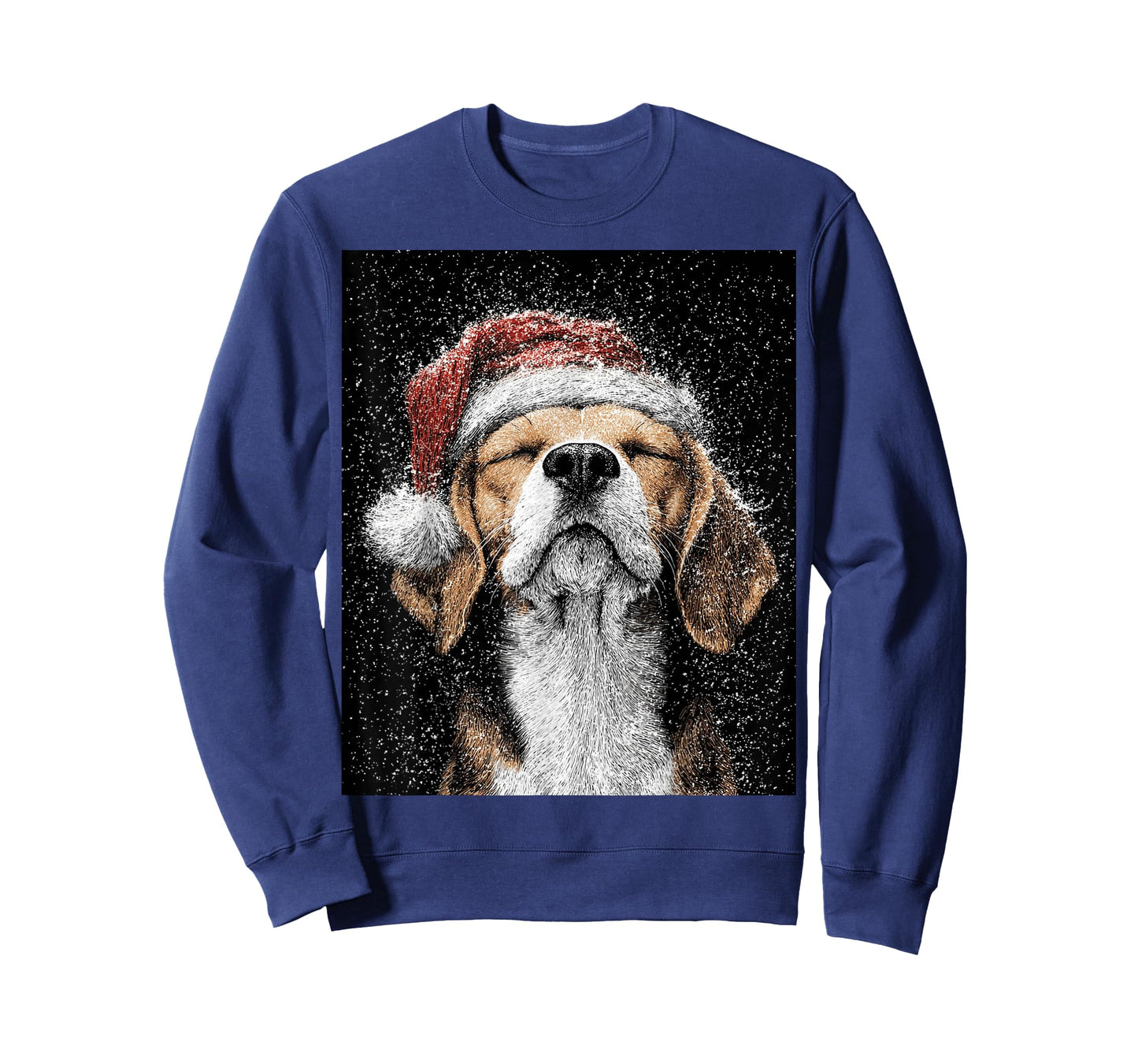 Christmas Beagle On T-Shirt