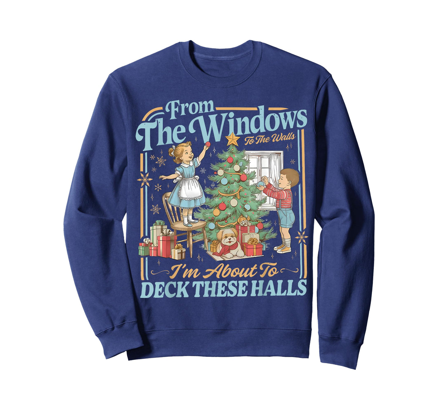 from The Windows to Walls I'm About Deck These Halls Xmas T-Shirt