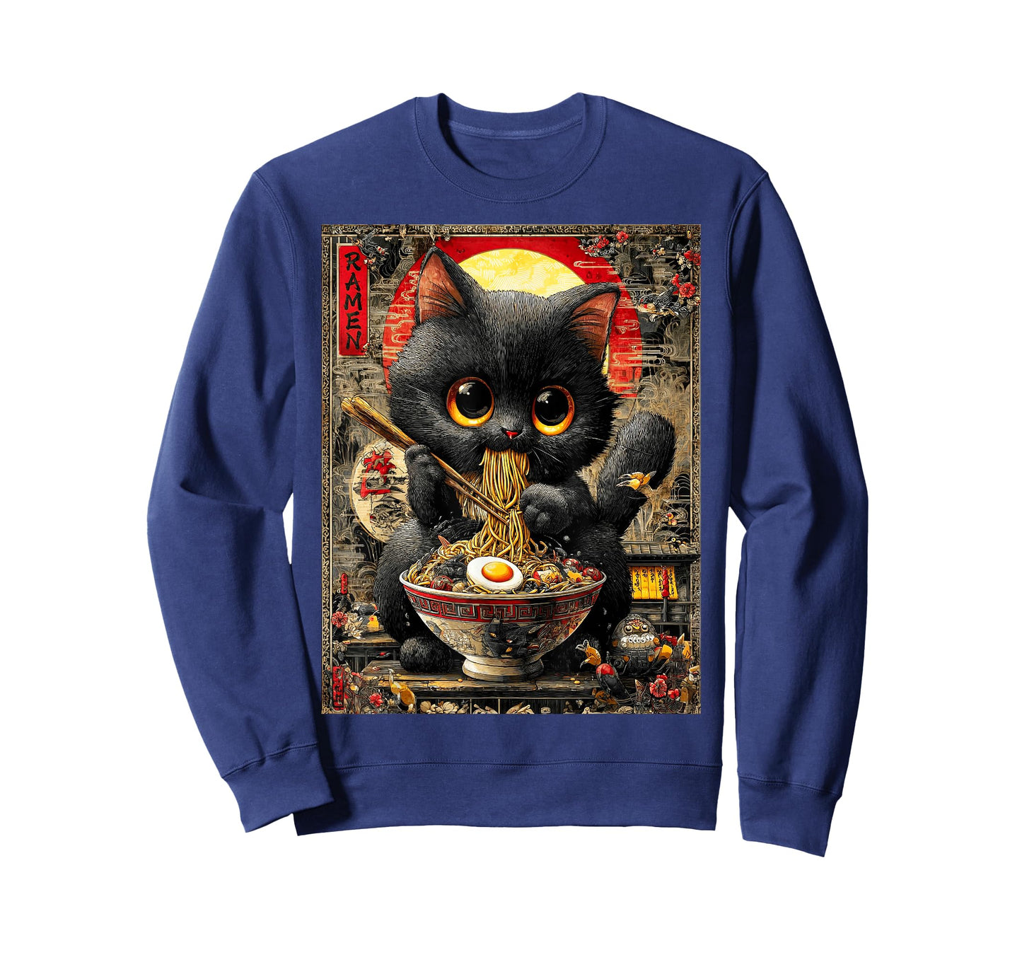 Funny Ramen Cat Noodle Lovers Anime Otaku T-Shirt