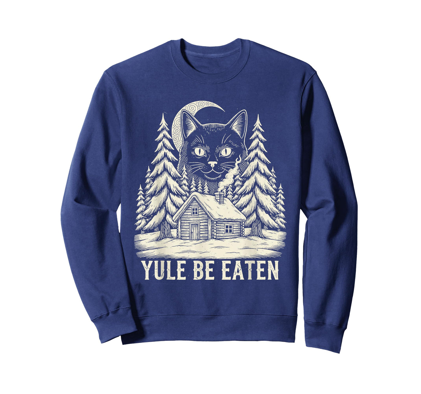 Yule Be Eaten Icelandic Cat Christmas Folklore Jólakötturinn T-Shirt